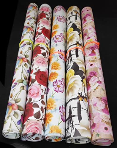 Mixed Floral Pattern With 1 Adhesive Tape