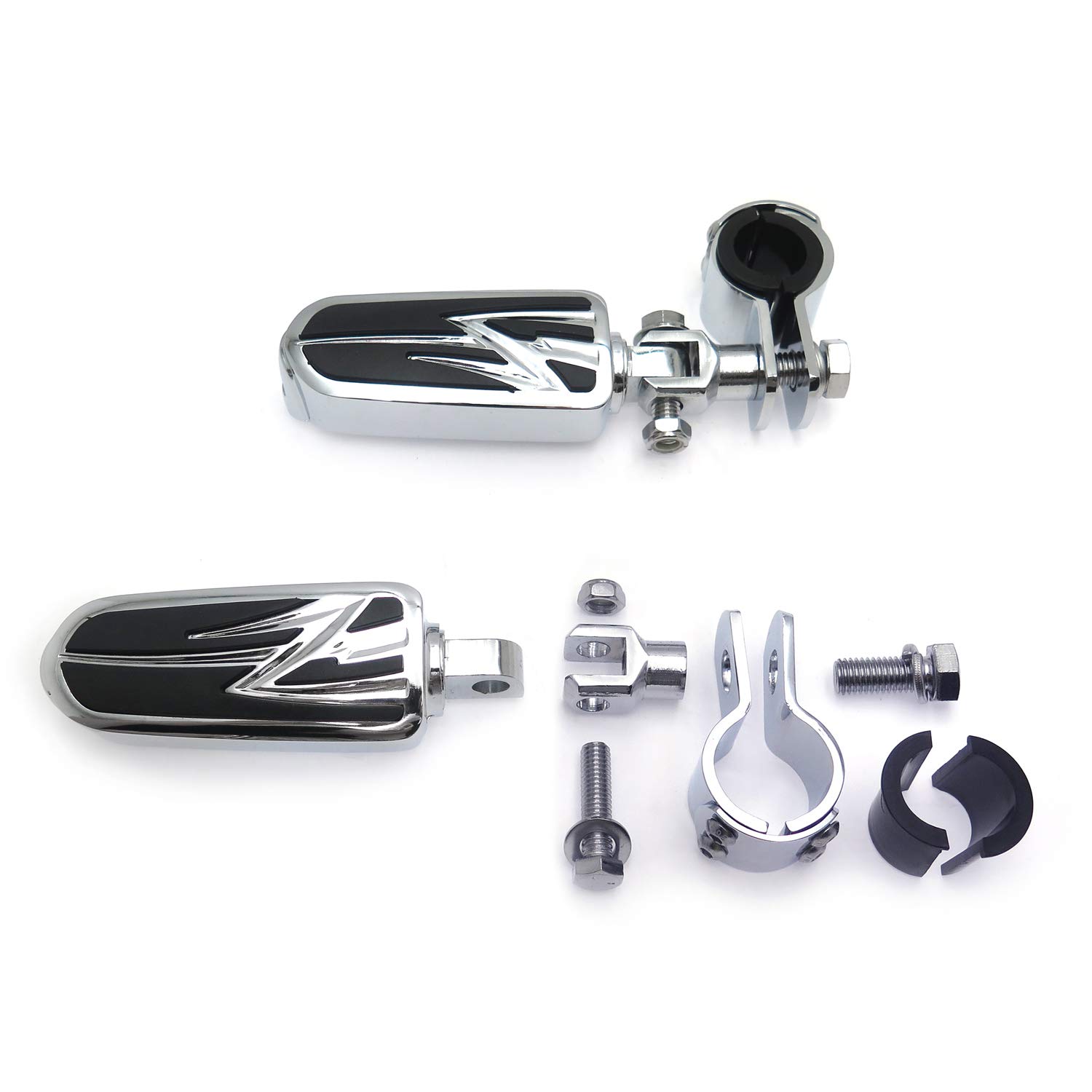 Harley Sportster 883 1340 Engine Guards & Flame Pegs - 1