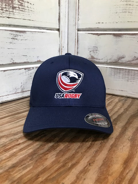 USA Rugby Blue Flex Fit Hat - Adjustable & Comfortable for Men & Women - Perfect for Rugby Games, Outdoor Sports & Casual Wear