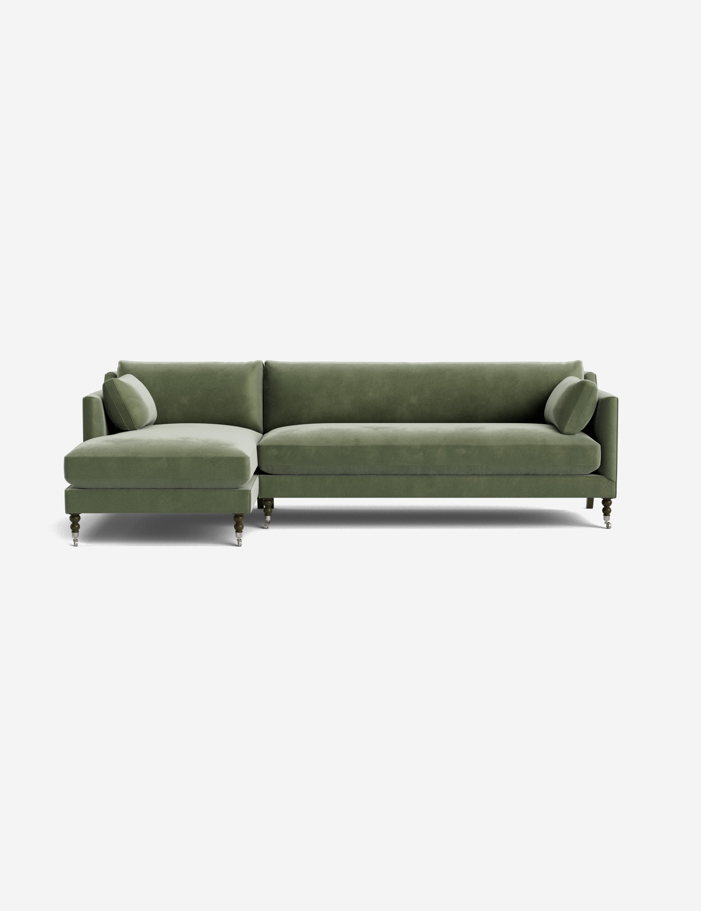 Fabienne Sectional Sofa - Modern L-Shaped Couch with Reversible Chaise, Soft Fabric Upholstery for Living Room, Family Room & Home Theater