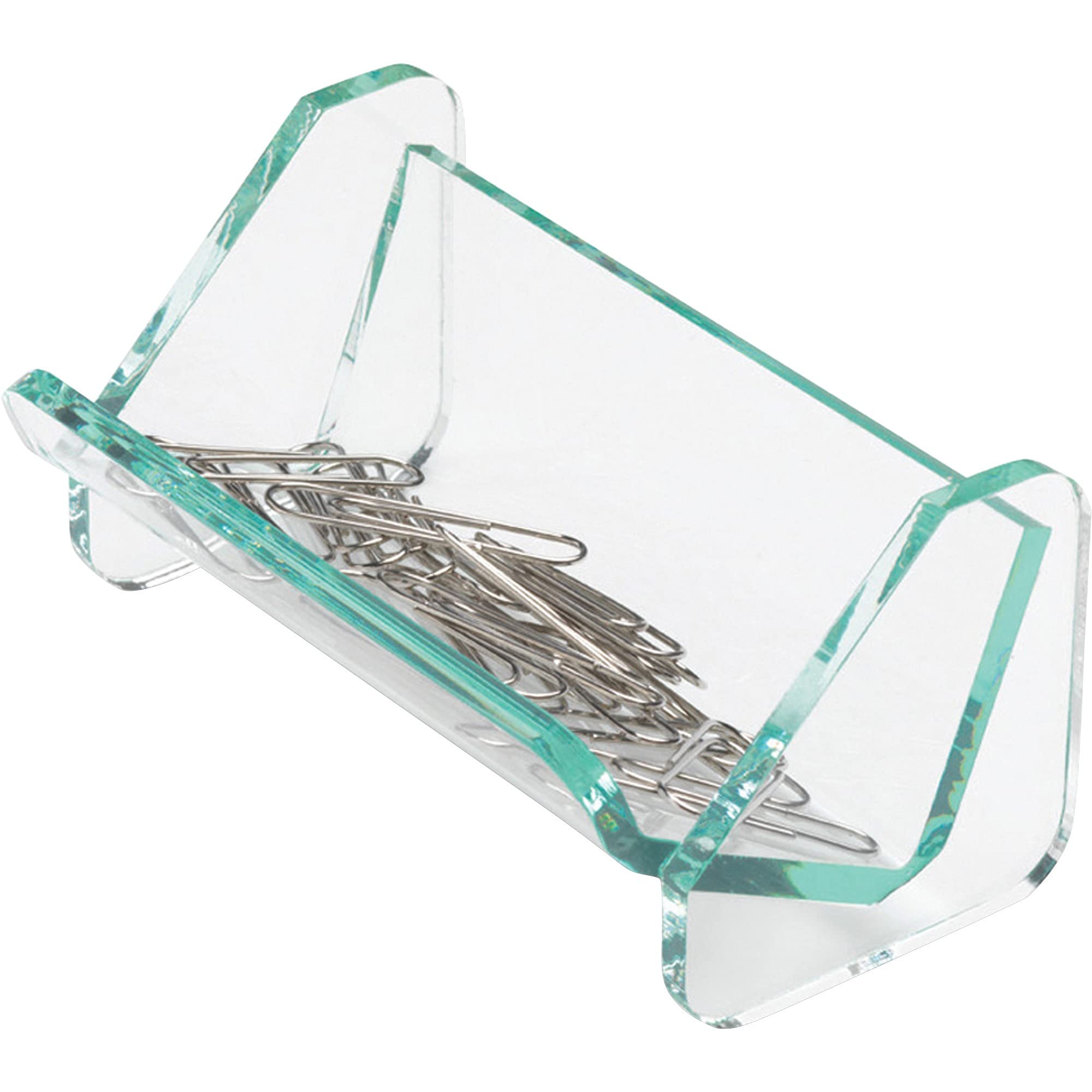 Elegant Acrylic Paper Clip Holder & Organizer - Office Binder Clip Dispenser for Desk Organization - Perfect for Office, School, and Home Workspace Accessories