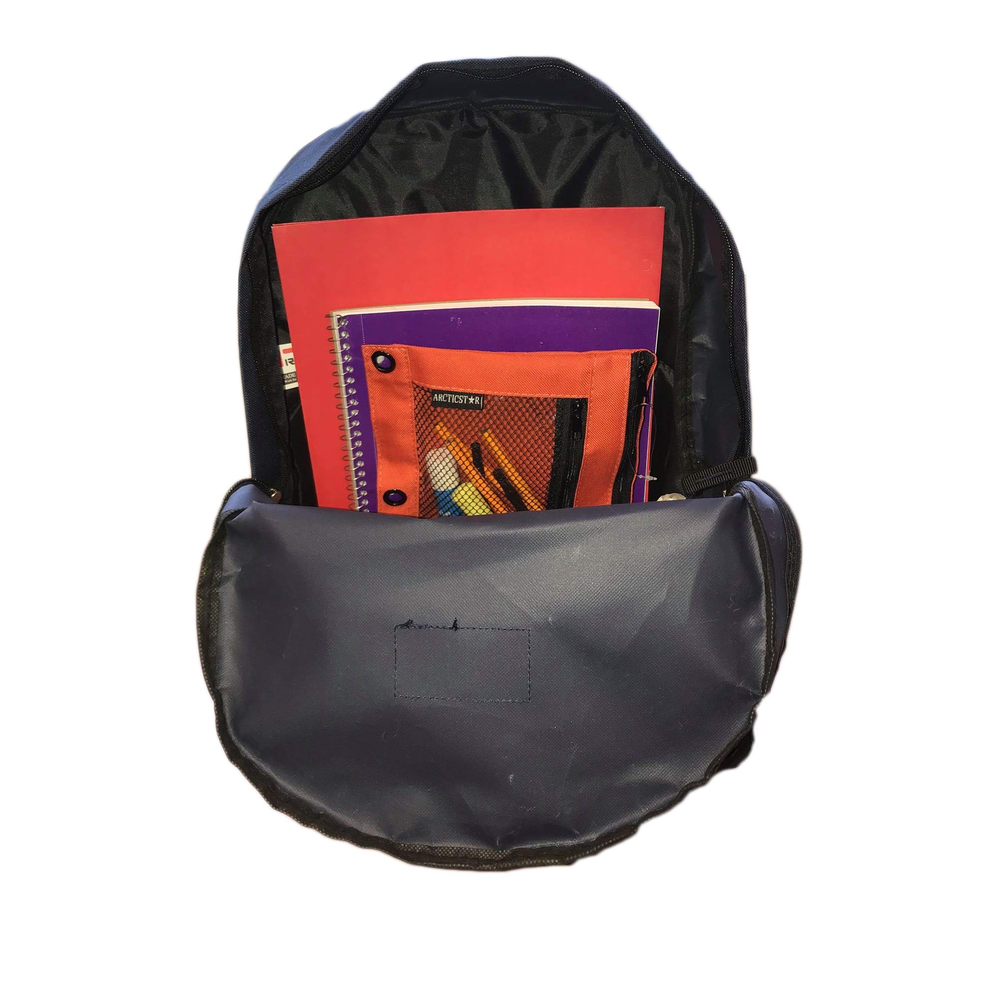 17 Inch Classic Navy Blue Backpack - Bulk Wholesale Pack of 24 Durable School Bookbags for Students, Travel & Outdoor Activities