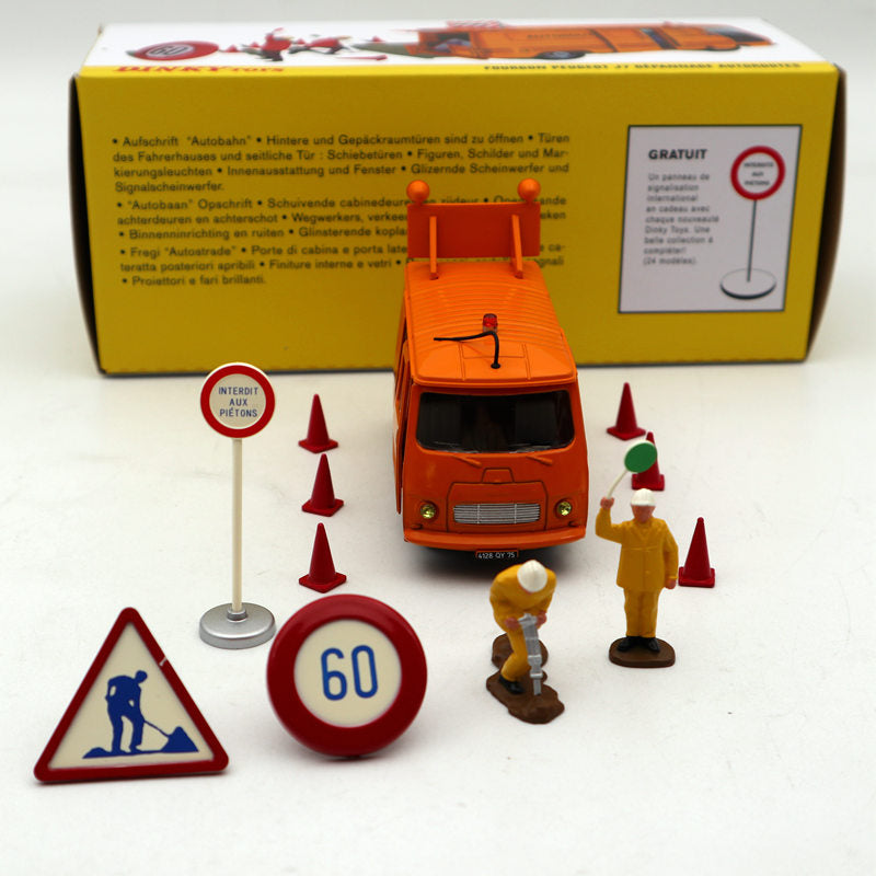 1:43 Scale Atlas Dinky 570A Peugeot J7 Highway Breakdown Truck Diecast Model Car - Collectible Vintage Toy Gift for Adults & Kids | Perfect for Display, Play, and French Vehicle Enthusiasts