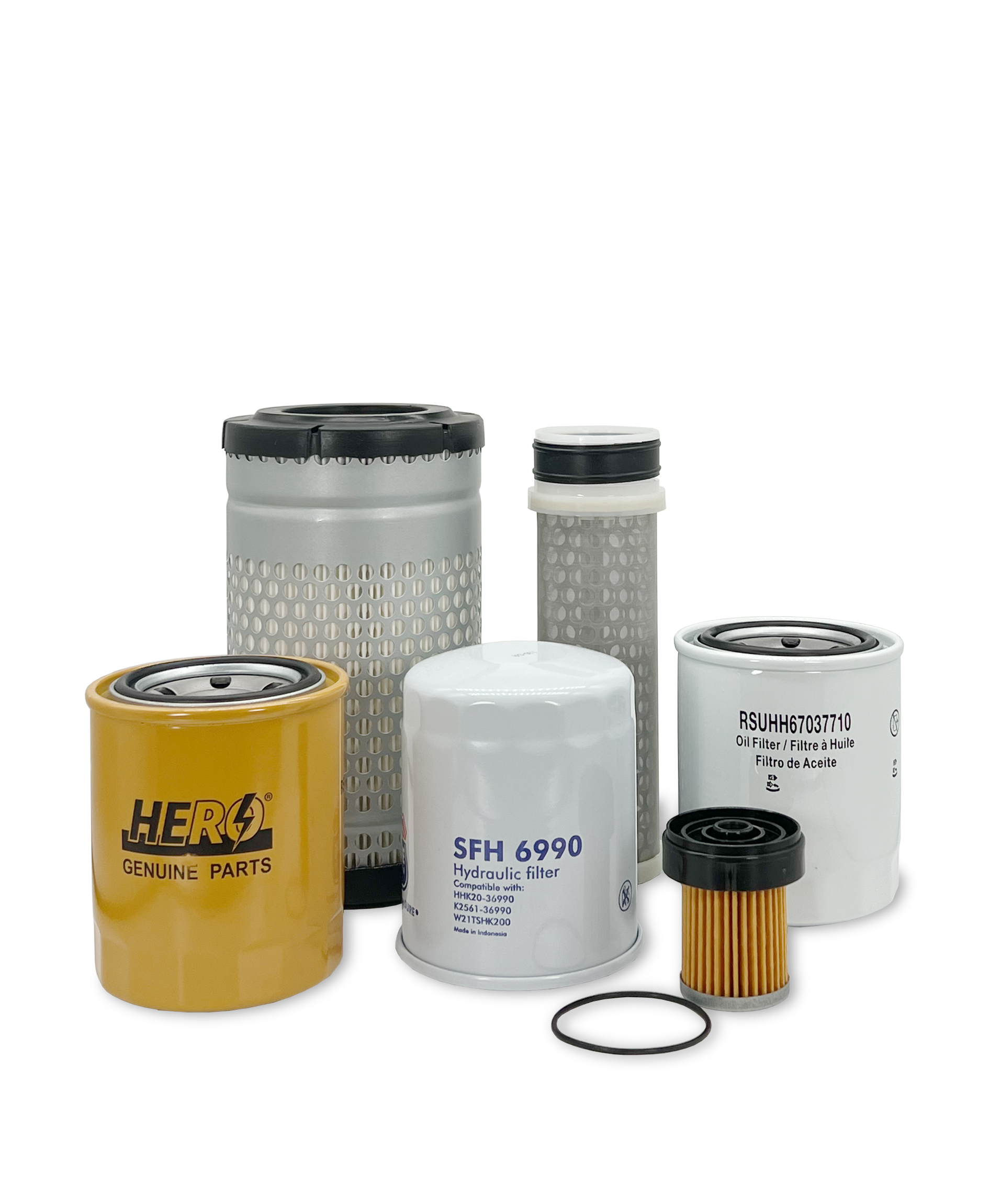 Kubota B3350SUHSD Tractor Maintenance Filter Kit - Air, Oil & Fuel Filters Replacement Set for Kubota B3350 Tractor Models | Perfect for Routine Maintenance & Engine Protection