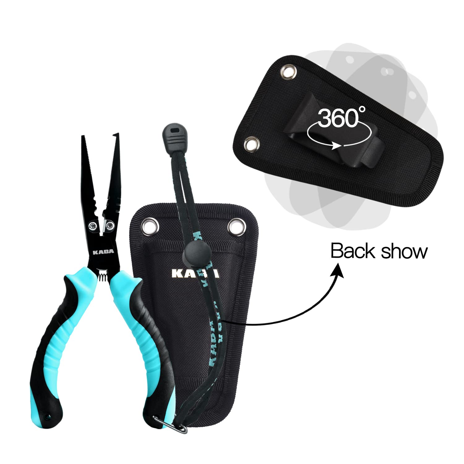 **Kaba Fish Lip Gripper with Scale – 40lb Stainless Steel Fishing Gripper Tool – Professional Fish Grabber Clip for Catch Control – Perfect for Bass, Trout, and Saltwater Fishing**