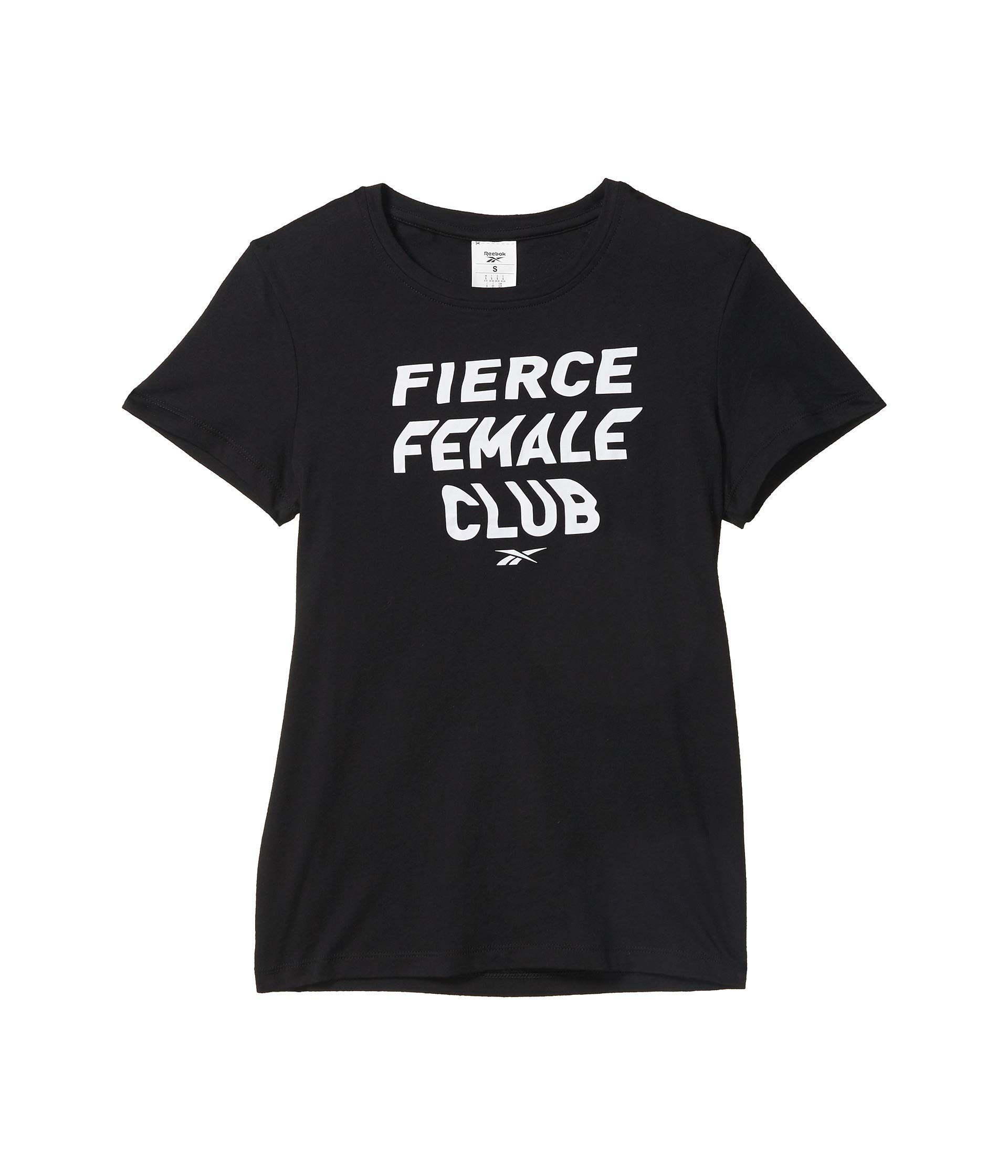 Reebok Women's Workout T-Shirt - Soft Cotton Training Tee with Graphic Print for Gym, Running & Fitness - Fierce Style Activewear for Women