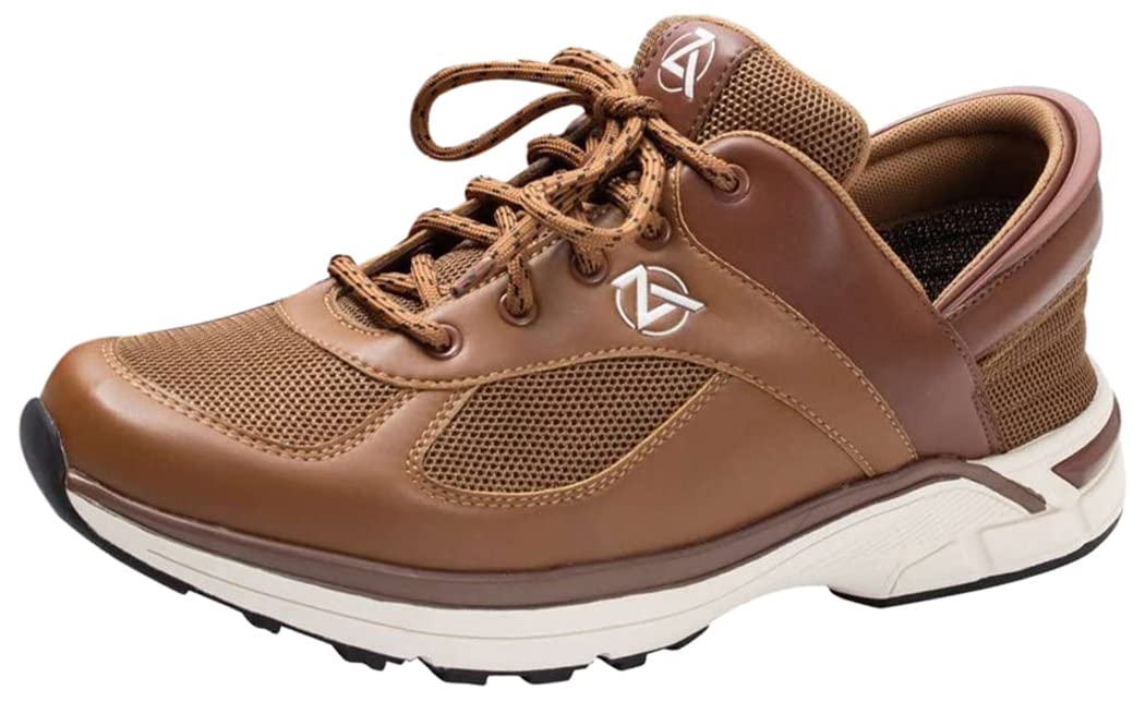 ZEBA Men's Hands Free Slip-On Walking Shoes - Comfortable Lightweight Sneakers for Travel, Work & Daily Use