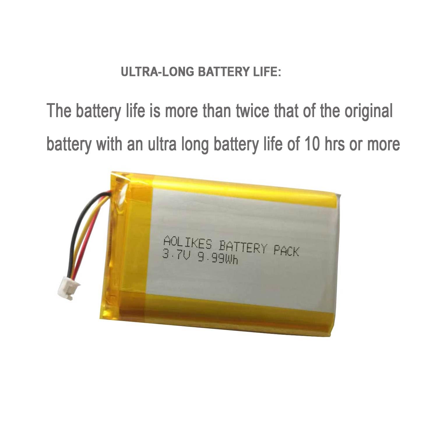 2700mAh Replacement Battery for Sony PlayStation 5 DualSense Controller (CFI-1015A/CFI-ZCT1W) - Upgrade from 1560mAh - Compatible with PS5 LIP1708 - Extended Gaming Sessions & Wireless Play
