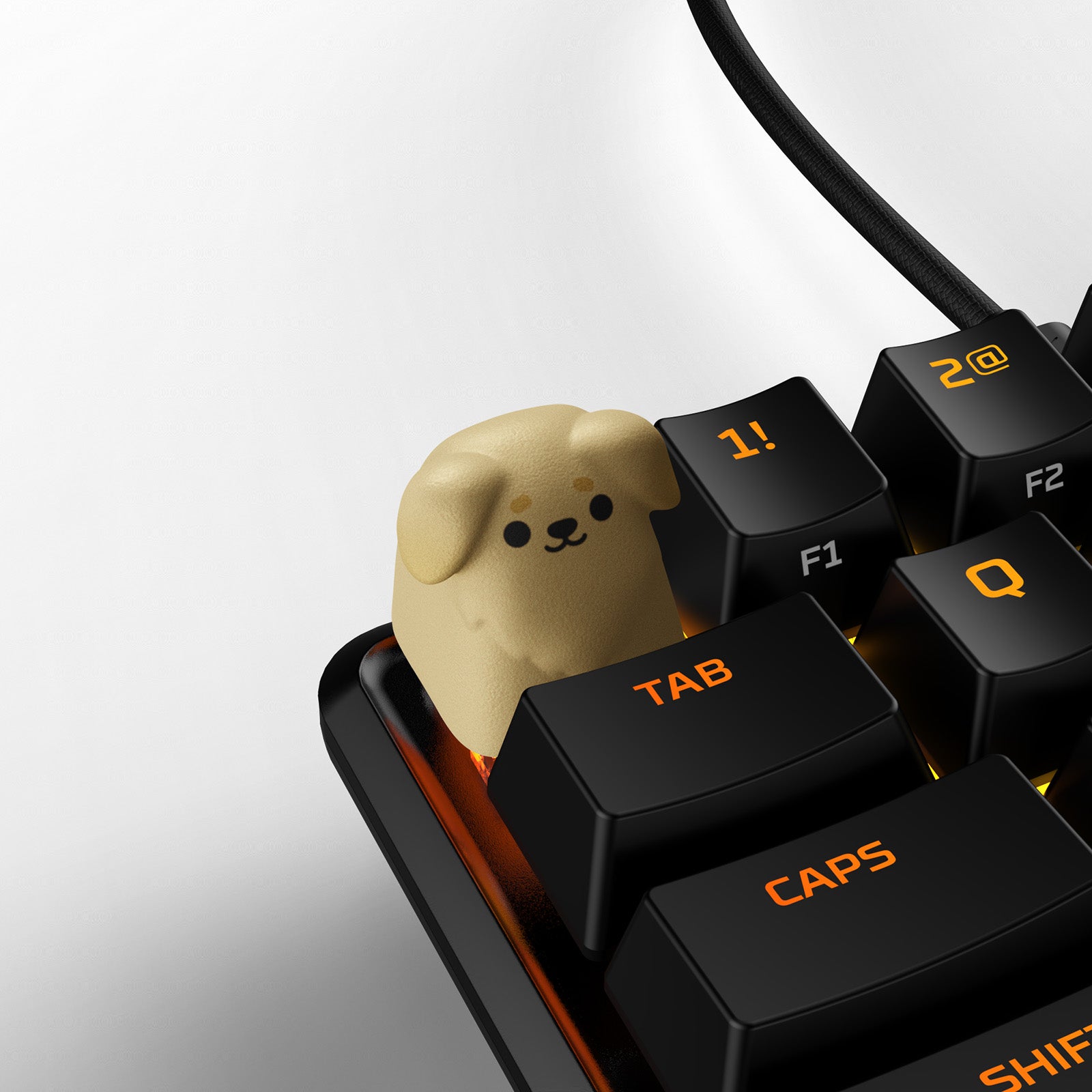 HX3D Custom Keycap - Cute Dog Design for Mechanical Keyboards | Perfect for Gaming & Typing Enthusiasts