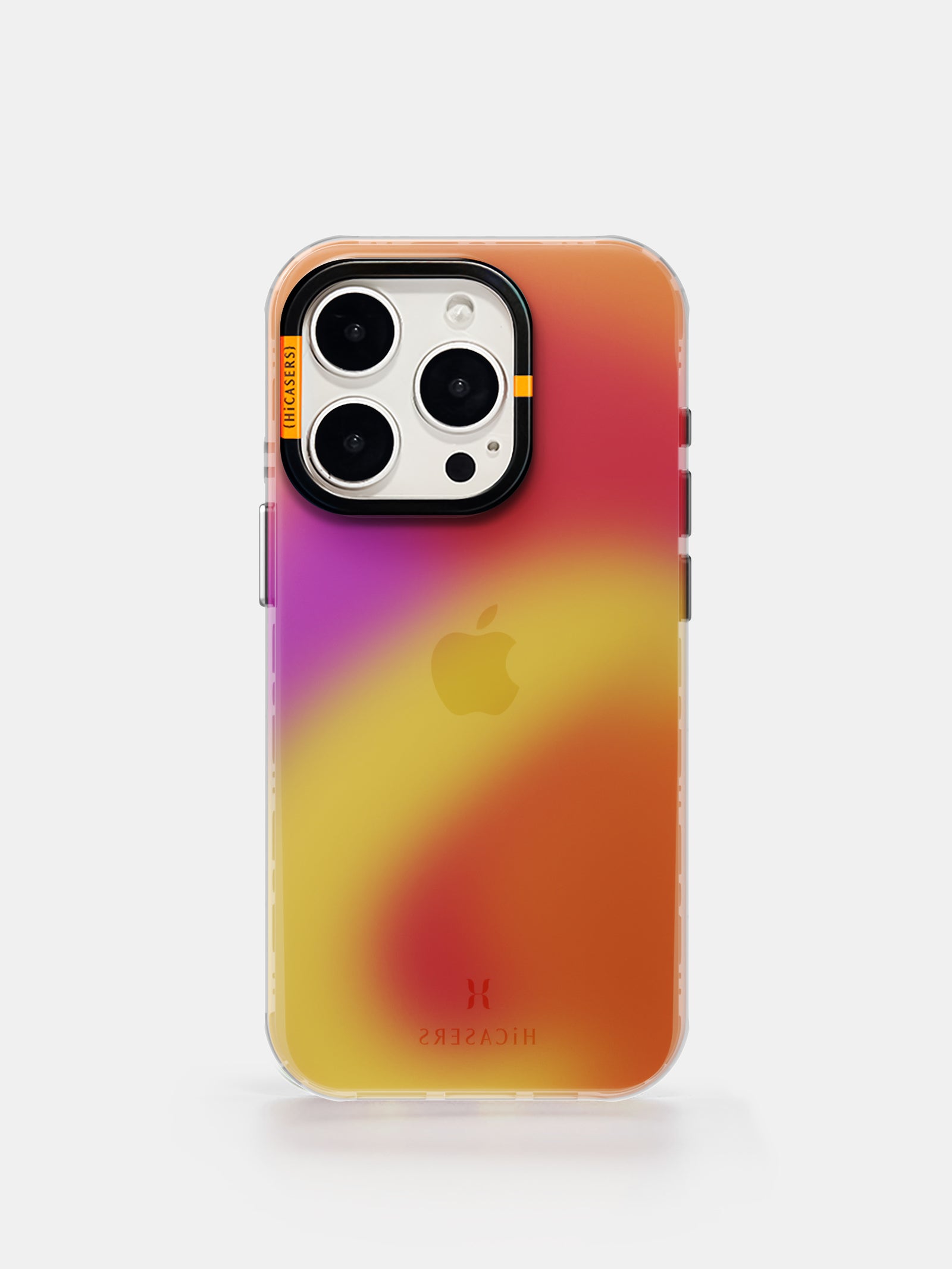 Gradient Light Dot Iridescent Phone Case - Orange | Shatterproof Protective Cover for iPhone & Samsung | Trendy & Stylish for Everyday Use & Travel