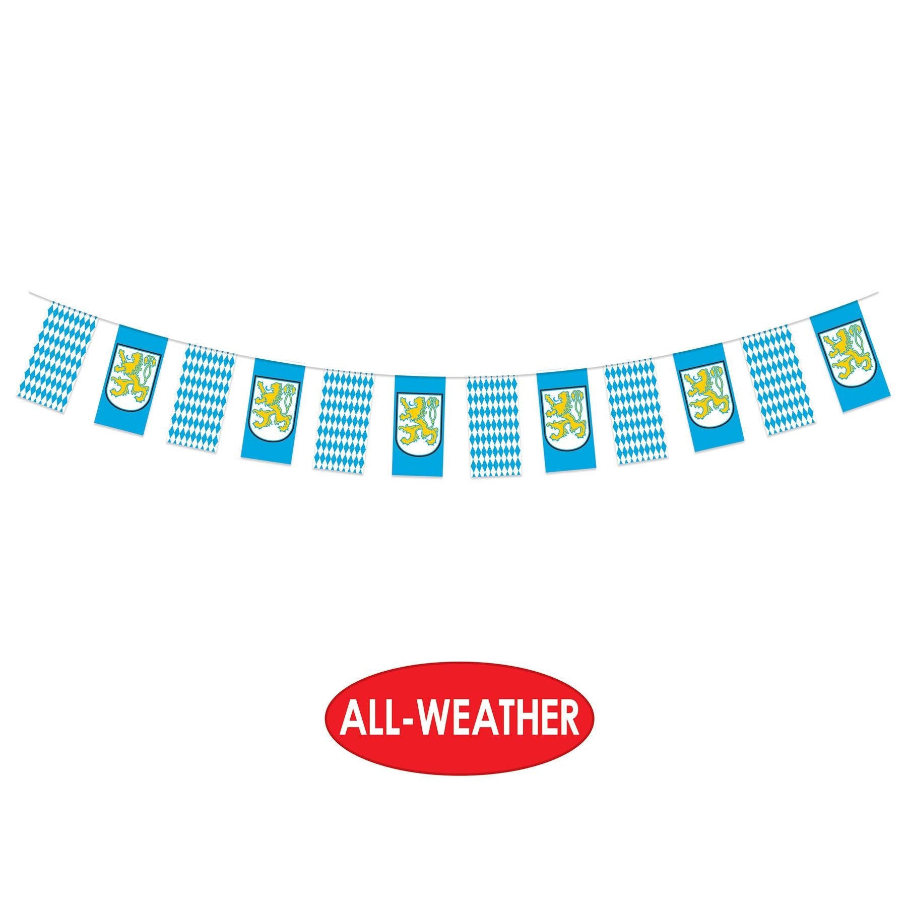 12 Pack Beistle 12 ft. Oktoberfest Pennant Banner - German Beer Festival Decorations for Party, Bar, Pub & Outdoor Celebrations