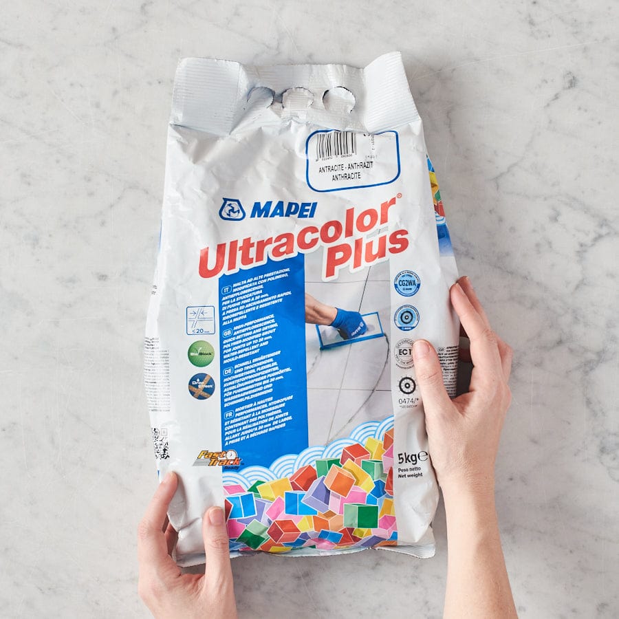 Mapei Grout Ultracolor Plus Chocolate 5kg Bag - Premium Sanded Tile Grout for Floors & Walls - Perfect for Kitchen, Bathroom & Shower Tile Installation