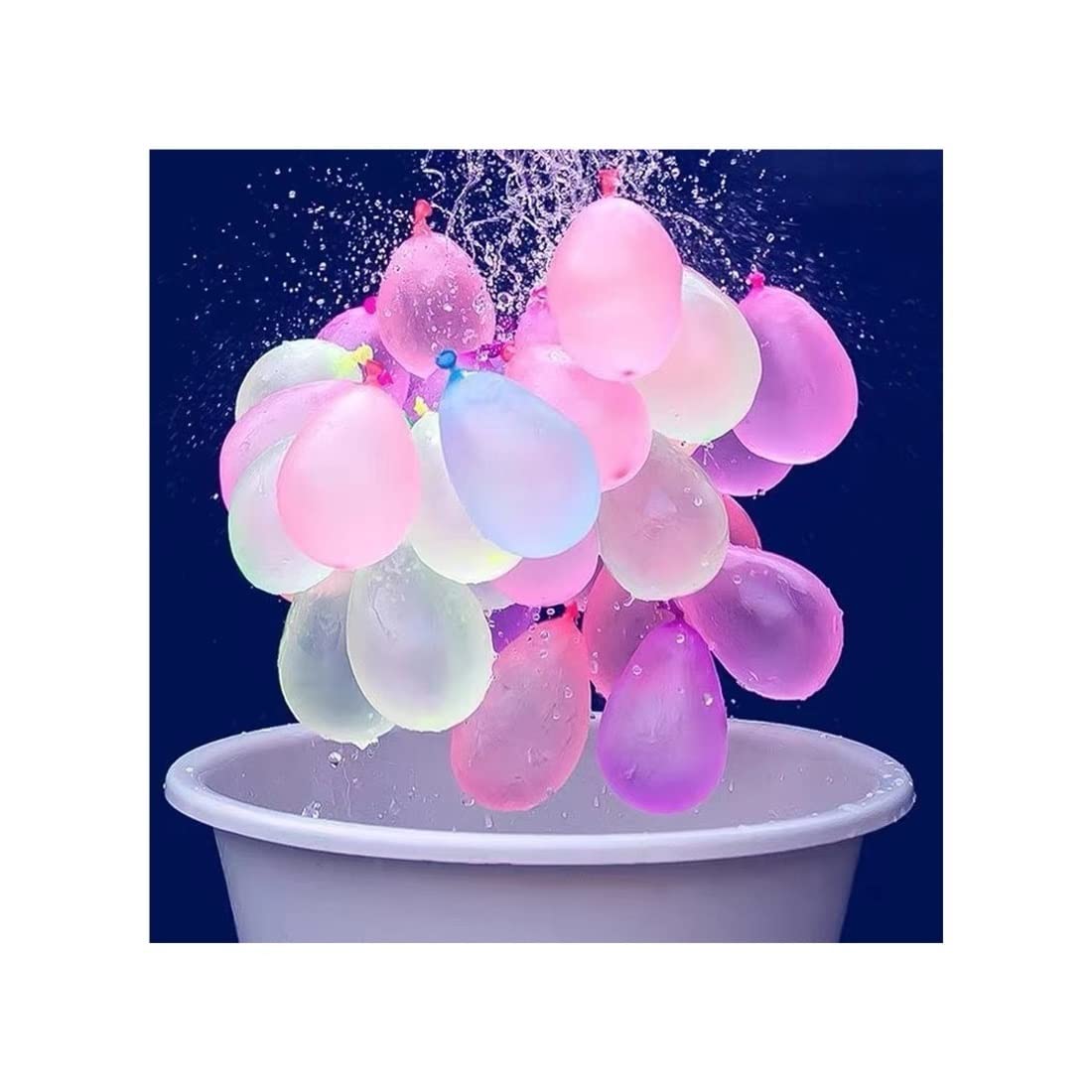 Premium Water Balloons Fast Filling - 1110pcs with Sticks for Kids Summer Outdoor Water War, Birthday Party, Pool Games & Backyard Fun - Durable Water Bomb Balloons for Splash Battles and Summer Activities