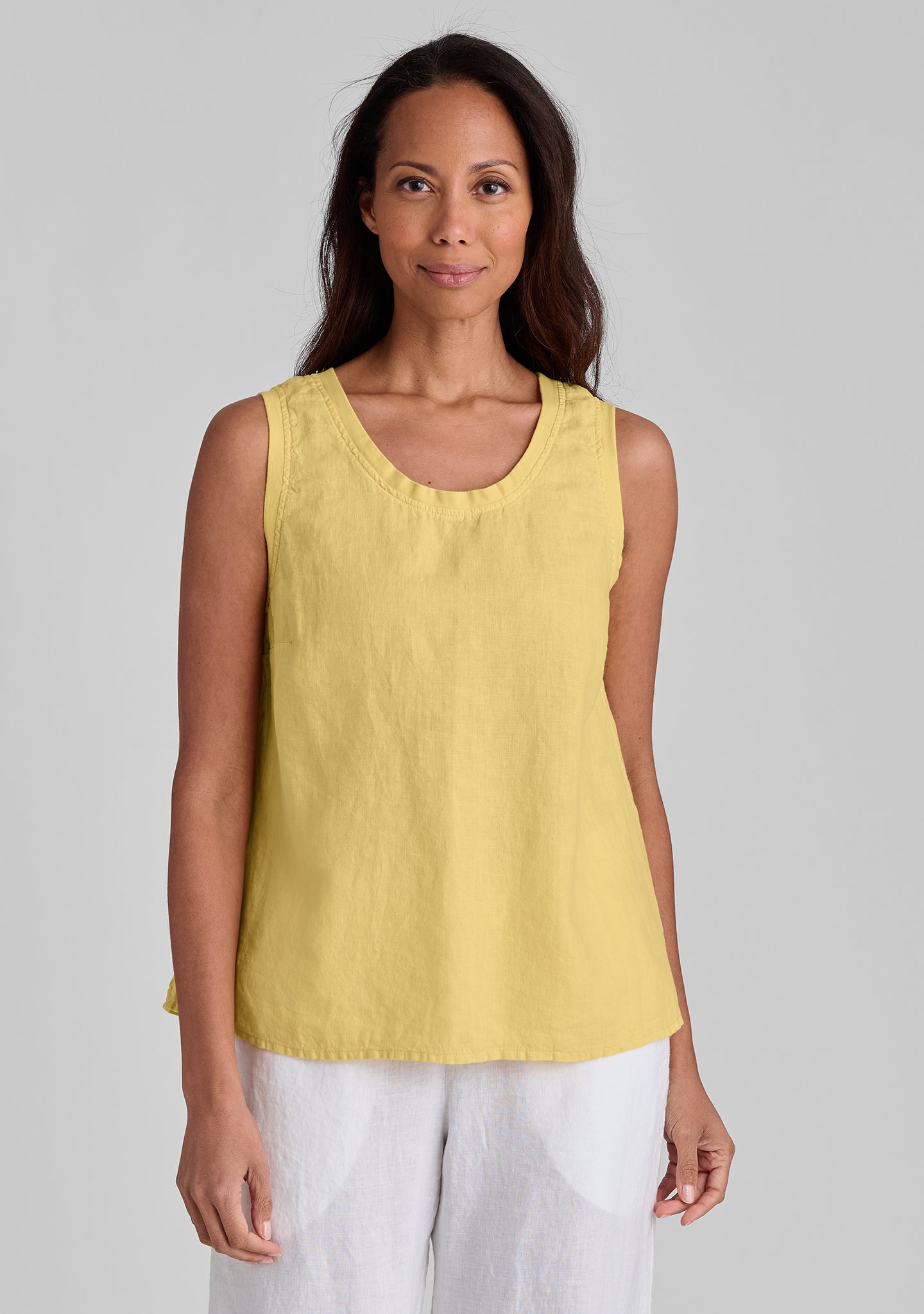 Breathable Linen Tank Top for Women - Comfortable Everyday Casual Wear - Perfect for Summer, Beach, and Layering