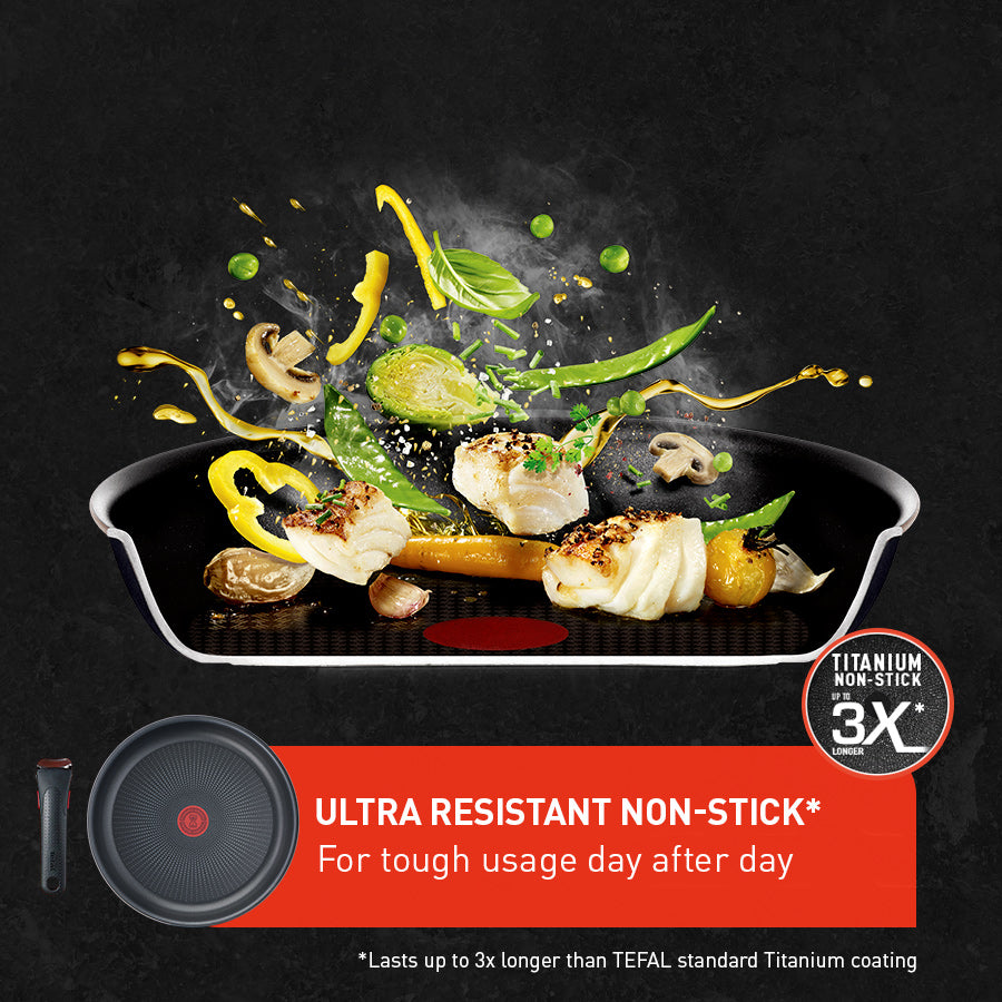 Tefal Ingenio Ultimate Non Stick Induction Cookware Set - 10 Piece Pots and Pans for Gas & Electric Stoves - Perfect for Frying, Boiling & Everyday Cooking