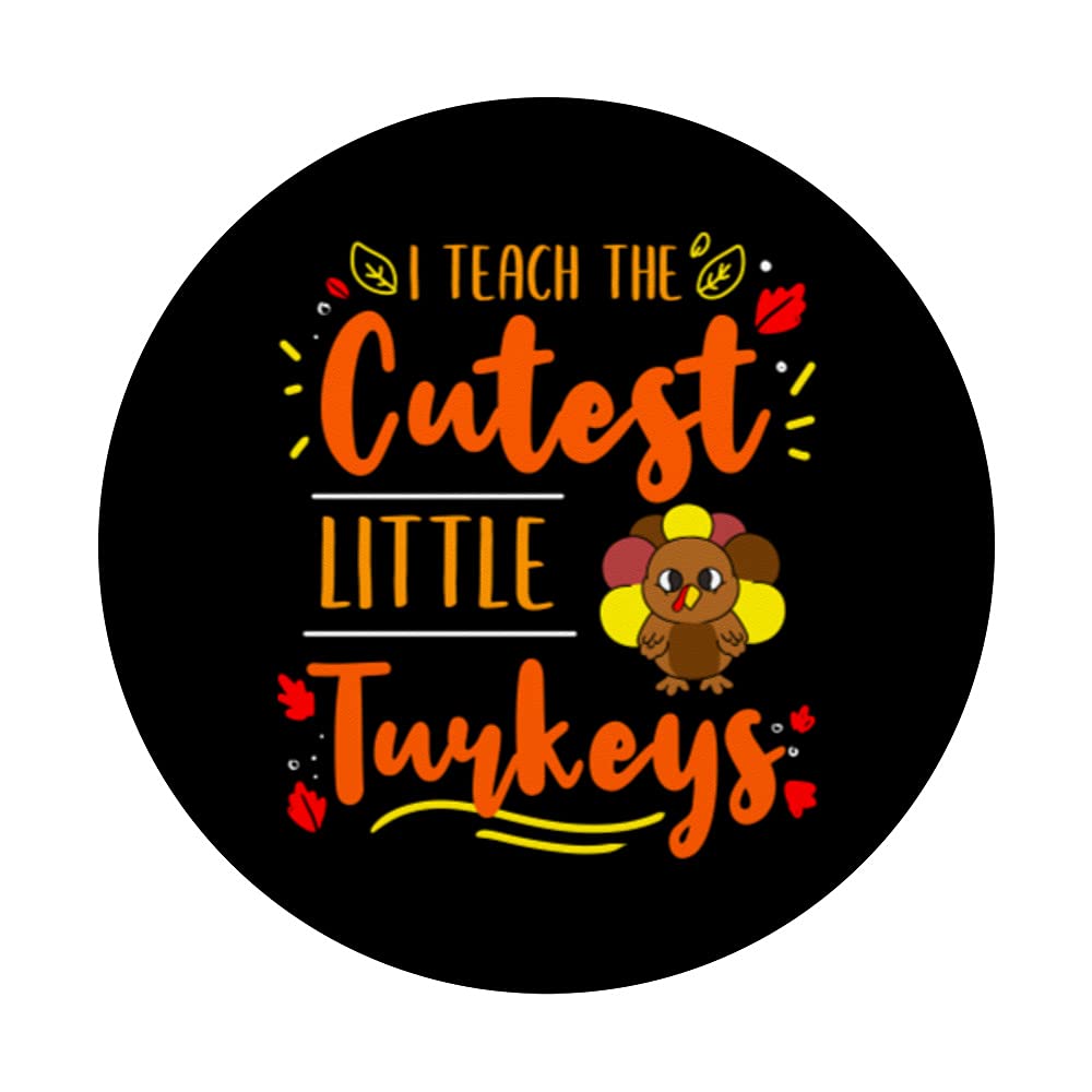 Thanksgiving Teacher PopGrip - Swappable Phone Grip for Educators & Gifts