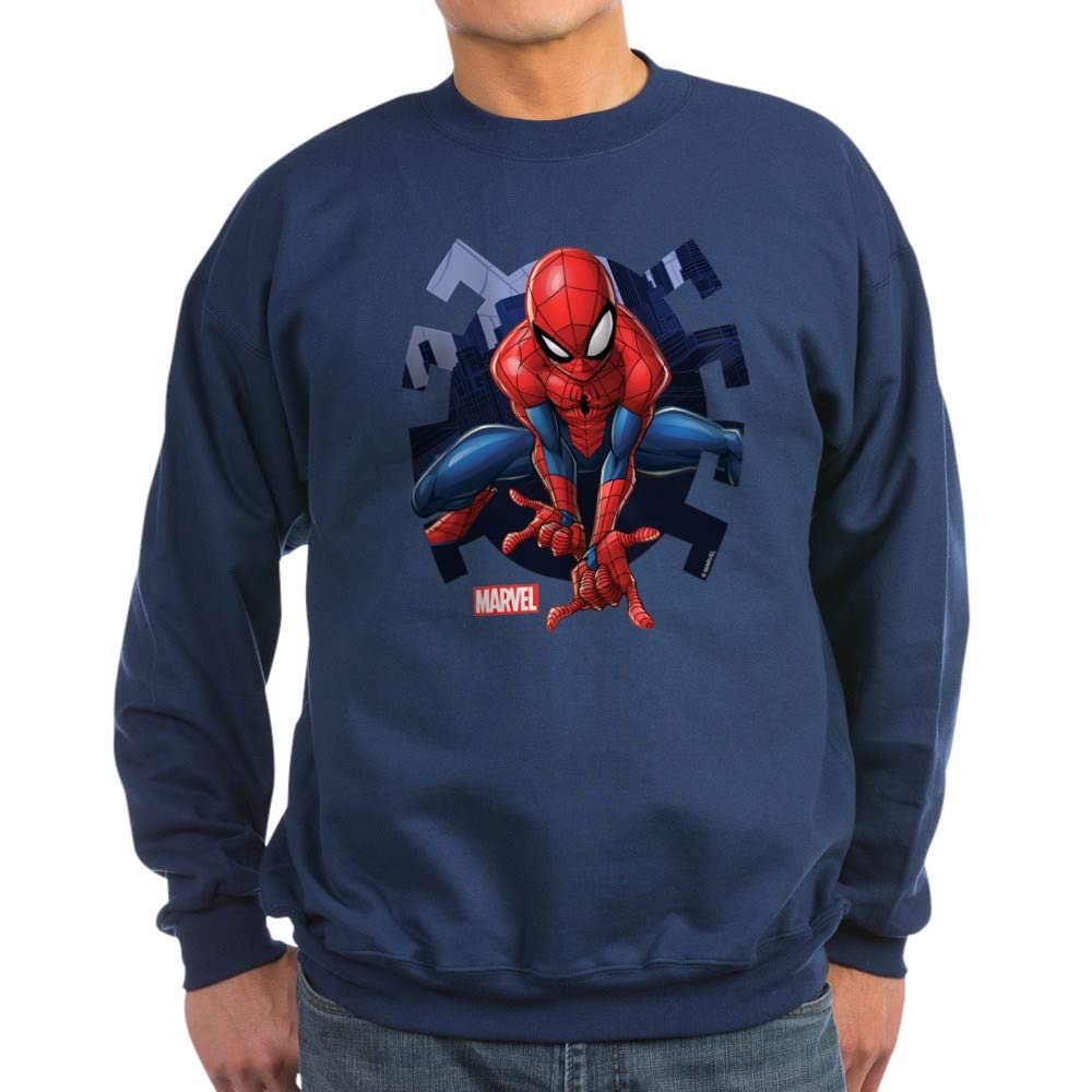 Spider-Man Black Mask Sweatshirt - Dark Marvel Superhero Hoodie for Men & Women | Perfect for Cosplay, Halloween & Comic Con