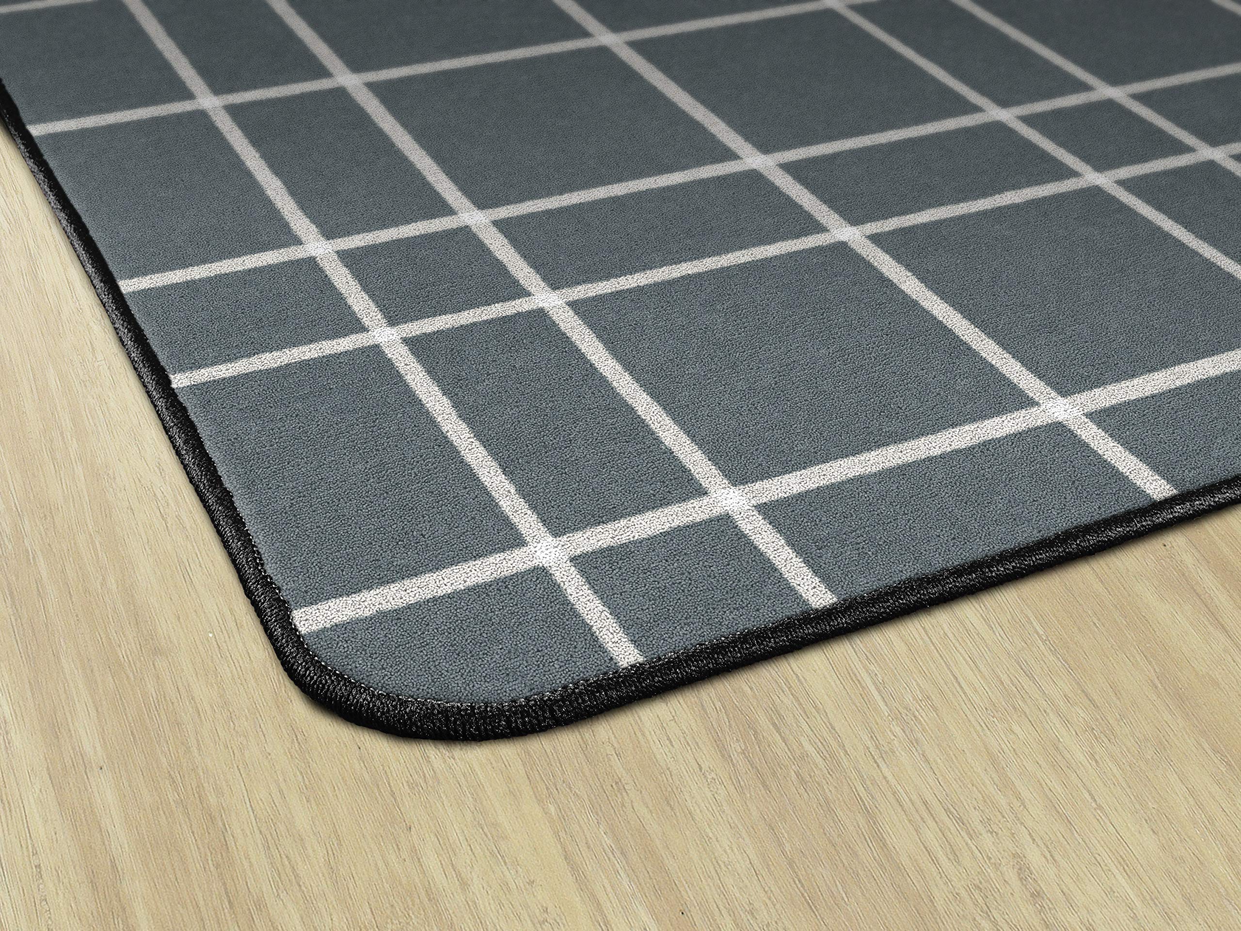 Premium Checkered Area Rug for Kids Classroom, Playroom, Living Room, Bedroom & Kitchen - Non-Slip 7'6