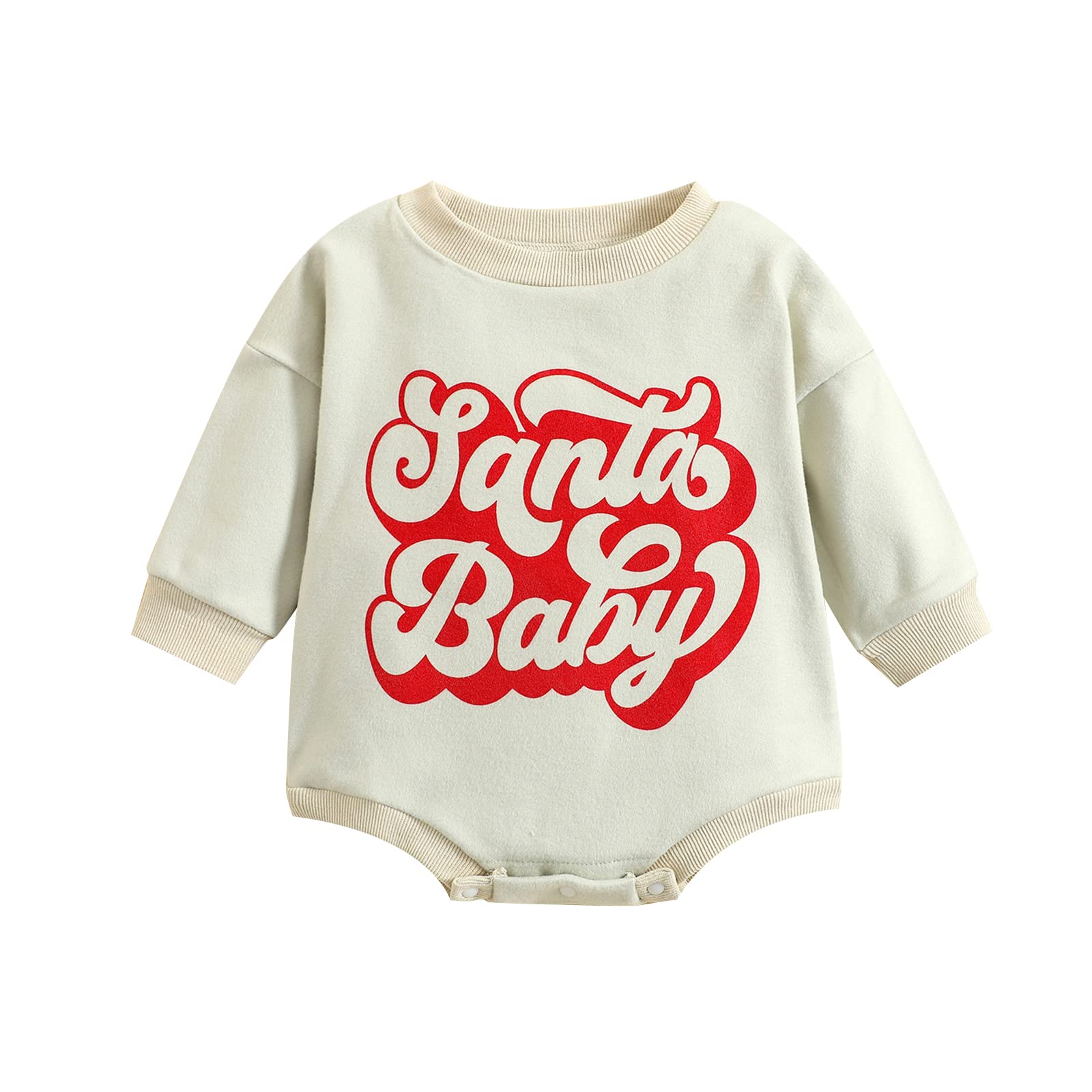 FIOMVA Baby Girls & Boys Fall Winter Outfits - Cozy Oversized Long Sleeve Sweatshirt Romper Bodysuit Sweater | Cute & Warm Toddler Clothing for Playdates, Family Photos & Holiday Gatherings