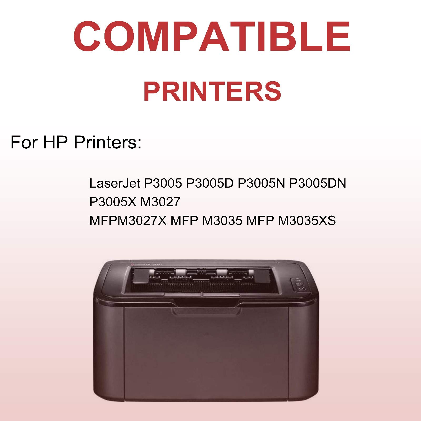 4 Pack Black 51X Q7551XD High Yield Laser Toner Cartridge - Compatible with HP LaserJet Pro P3005 P3005D P3005N Printers | Perfect for Office Printing & High Volume Documents