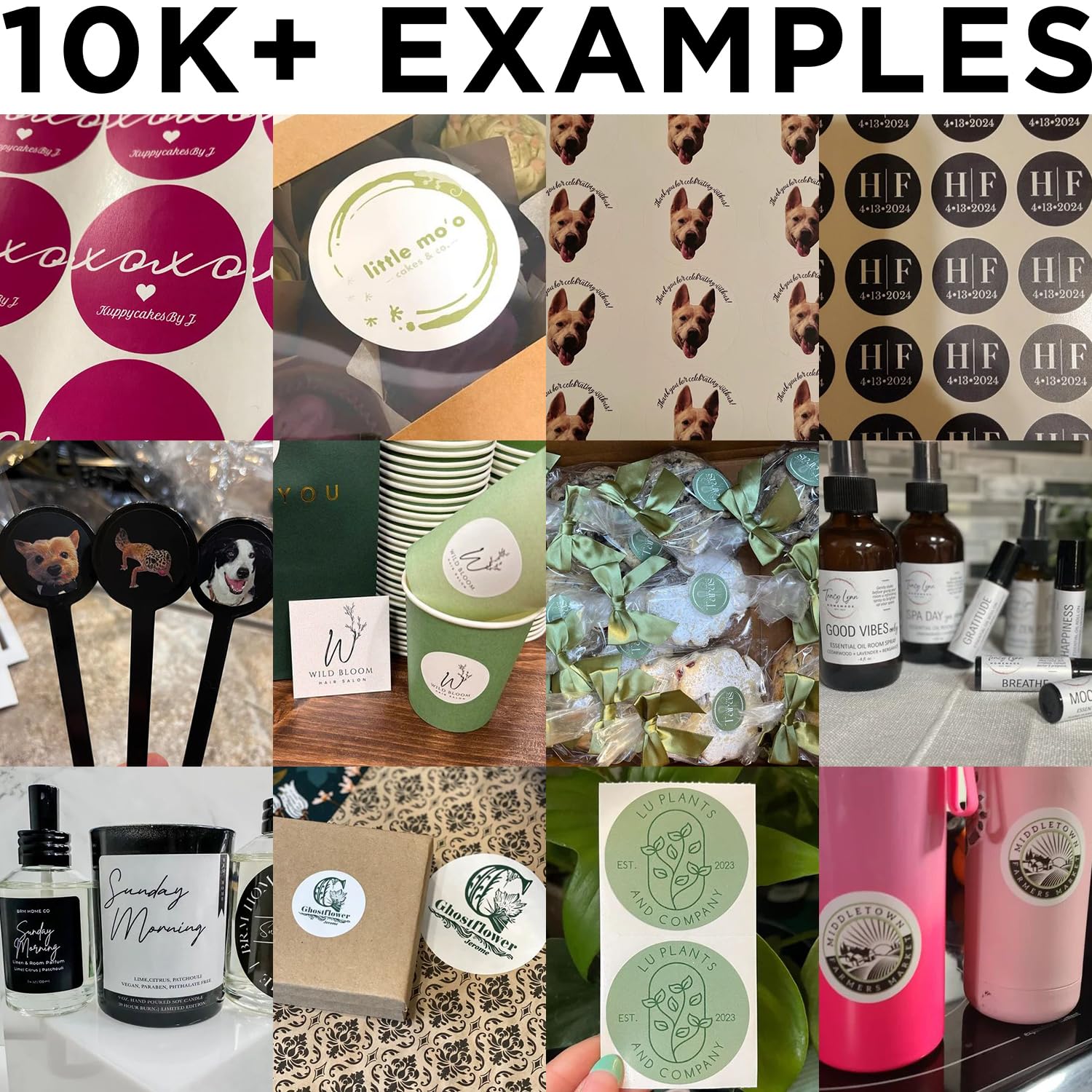 Custom Personalized Stickers & Labels - Create Your Own Design with Logo, Text, Images | Business Branding, Thank You Stickers | 100 Scalloped 5