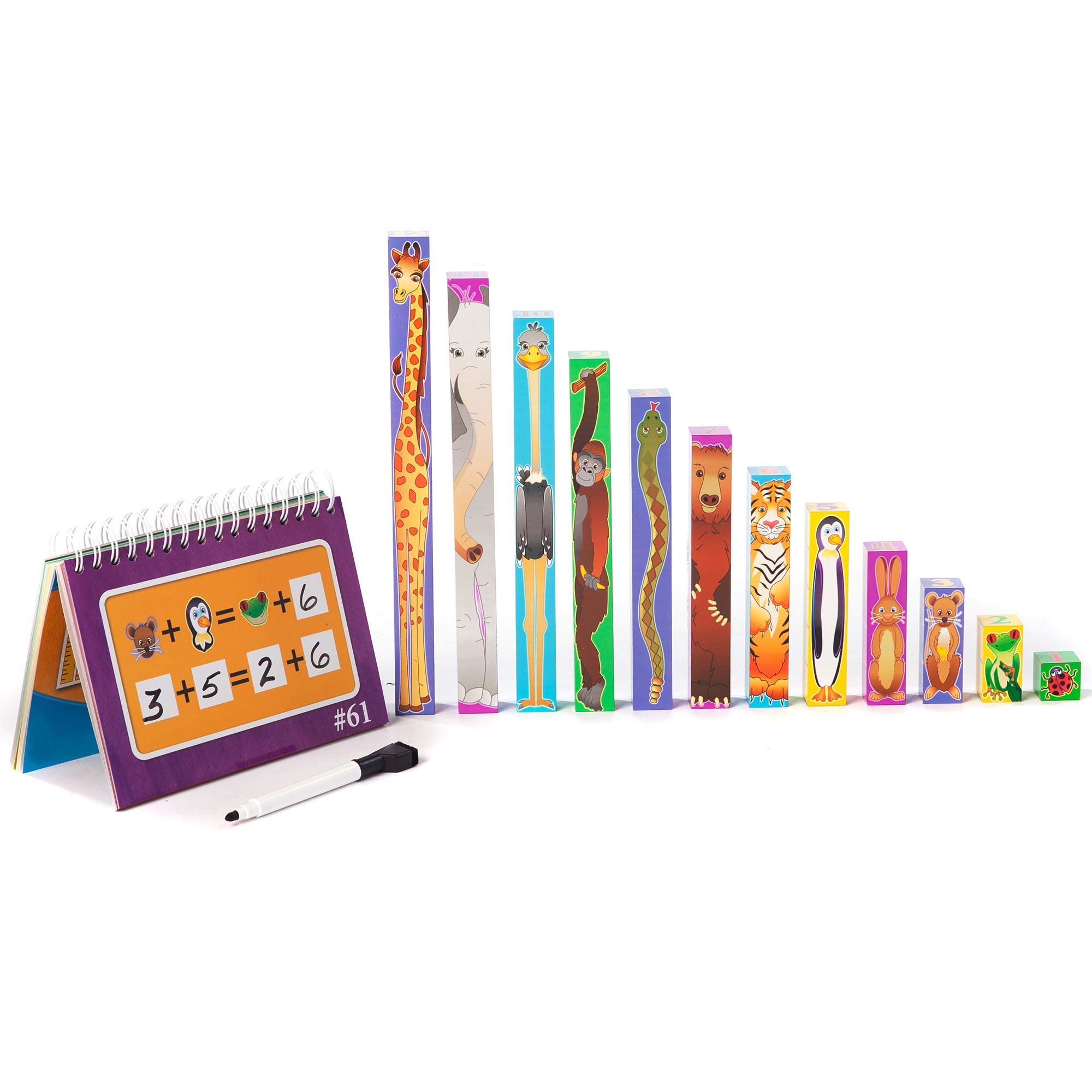 Inchimals by Fat Brain Toys - Educational Math Learning Toys for Kids | Perfect for Homeschooling, Classroom Activities & STEM Learning