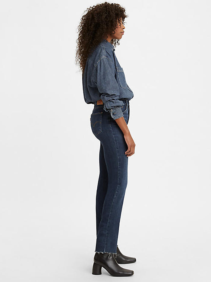 Levi's 724 High Rise Slim Straight Crop Jeans for Women - Chelsea Hour Fit | Perfect for Casual Wear, Office Outfits & Weekend Style