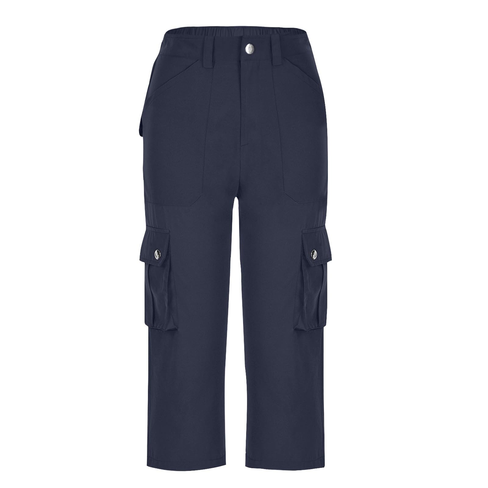 Women's High Waisted Cargo Capri Pants with Multiple Pockets - Trendy Summer Casual Pants 2025 | Perfect for Outdoor Activities, Travel & Streetwear Fashion