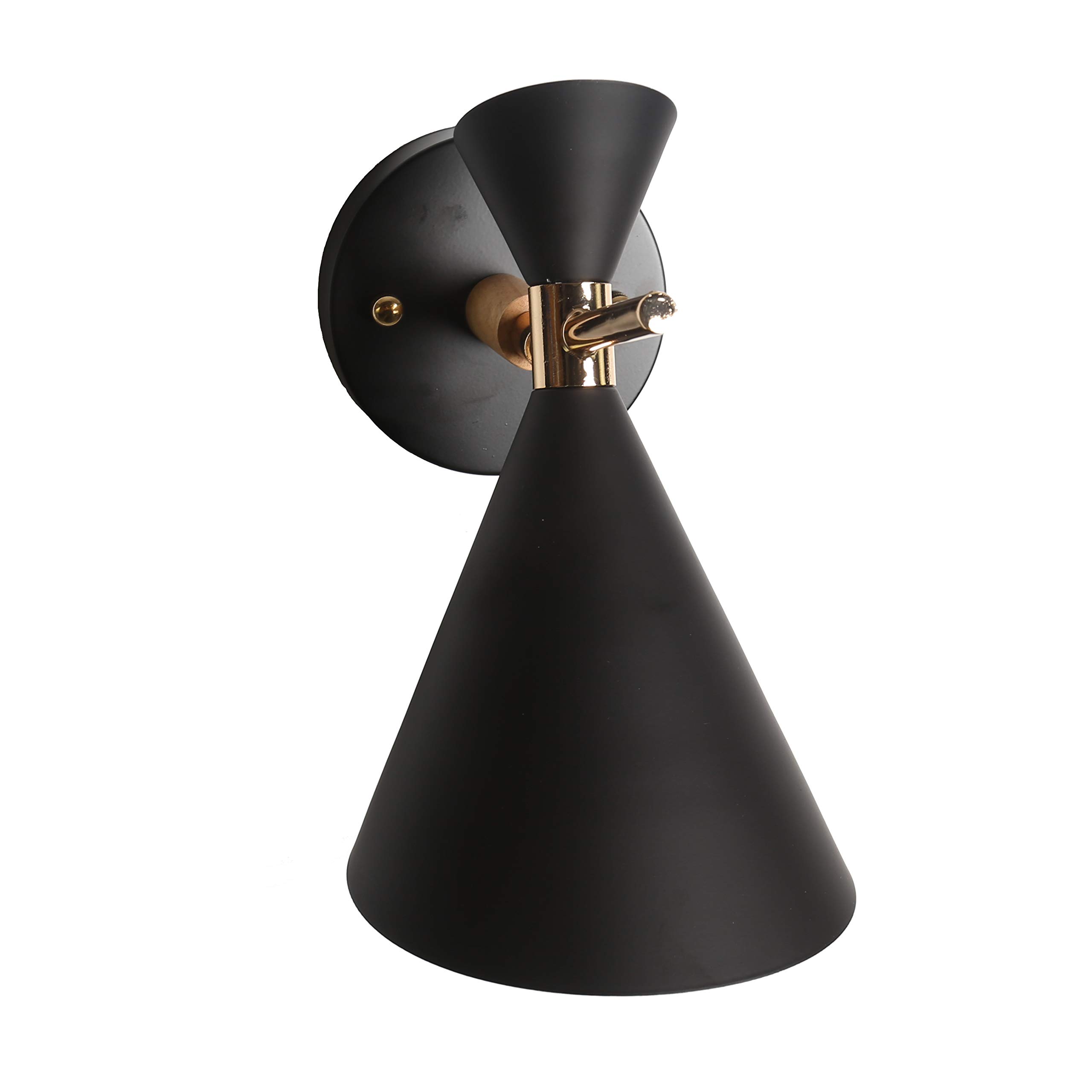 Modern LED Wall Sconce - Adjustable Up/Down Lighting Metal Wall Lamp for Bathroom, Staircase, Bedroom - Perfect for Homes, Restaurants, Coffee Shops & Offices (Black) - Create Ambient Lighting for Relaxation & Decor