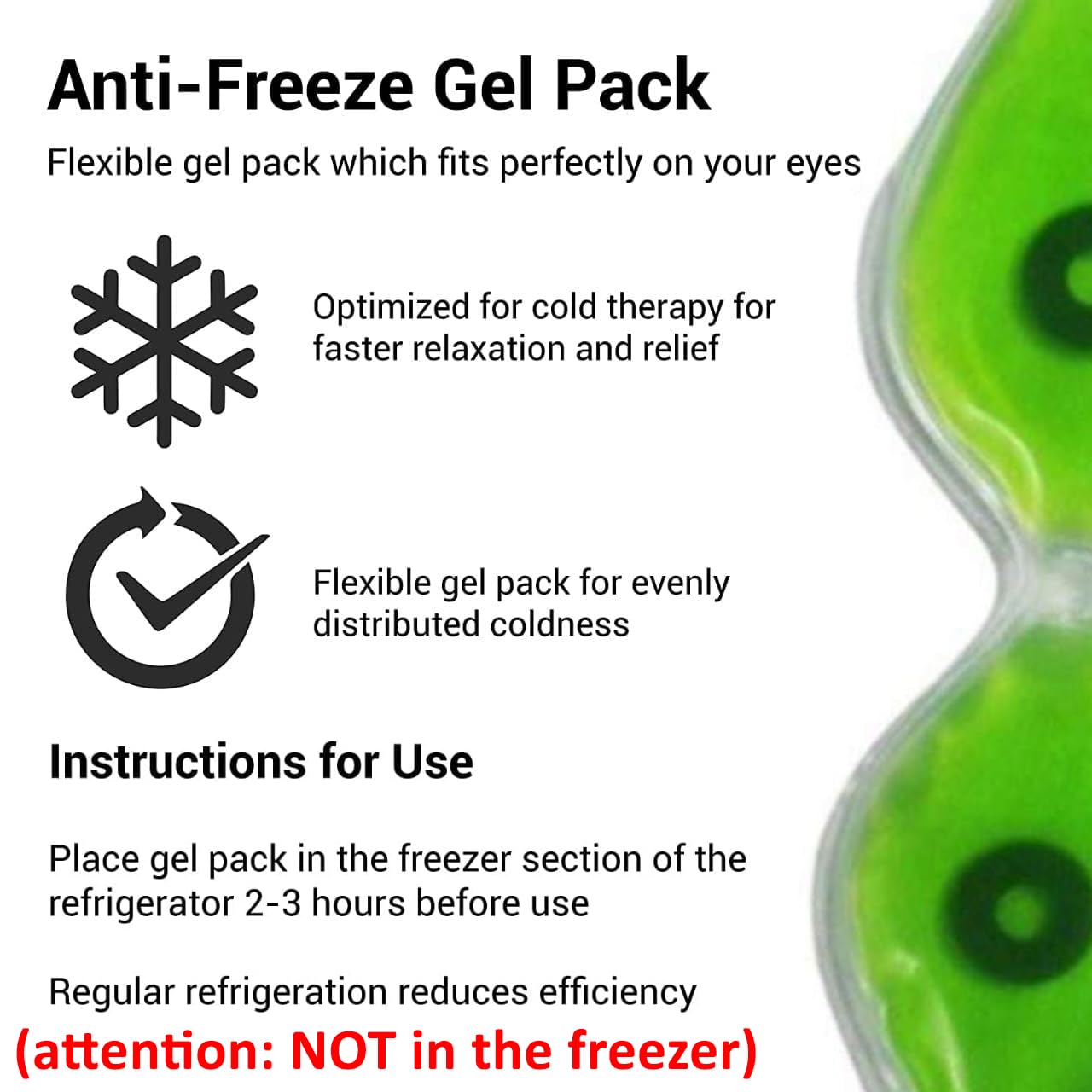 INEVER Aloe Vera Cooling Gel Sleeping Eye Mask - 4 Pack, Dark Circle & Puffiness Relief, Soothing Eye Patches for Fatigue & Stress - Perfect for Overnight Use, Travel & Spa Relaxation