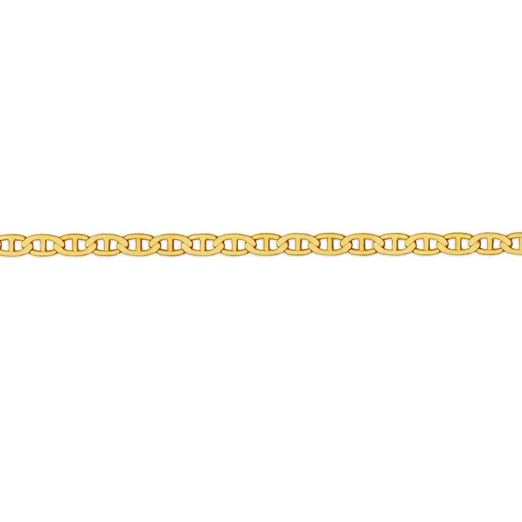 14K Yellow Gold Gucci Flat Chain Necklace for Women & Men - Italian Crafted Strong & Shiny Link Jewelry - Perfect Gift (16-24 Inches, 1.60-1.80mm Width) - Ideal for Everyday Wear, Special Occasions & Luxury Gifting
