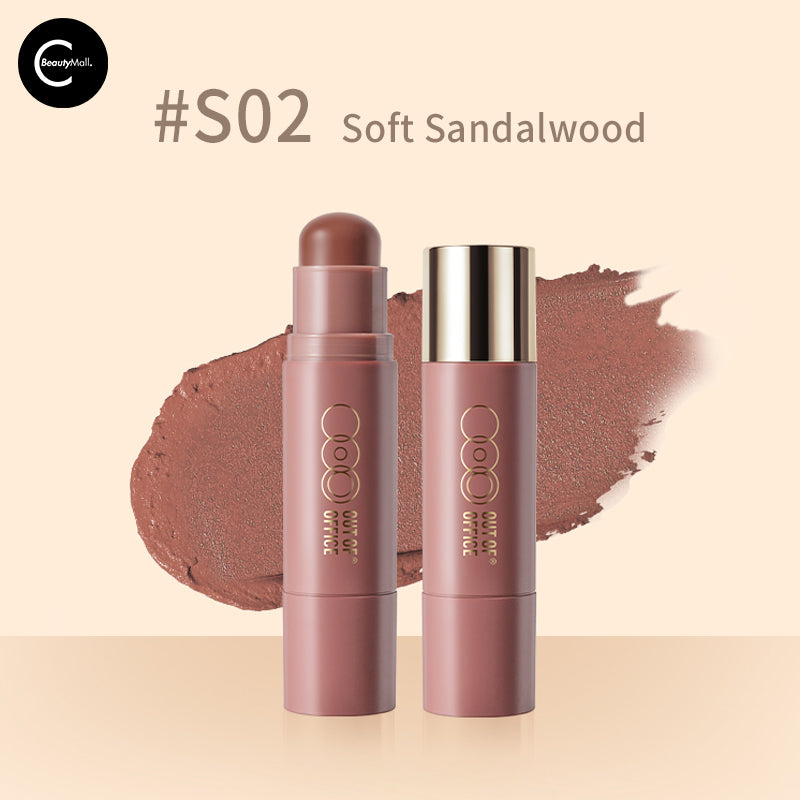 OUT OF OFFICE Dual Ended Contour Stick - Cream & Powder Highlighter & Bronzer for Face Contouring - Perfect for Everyday Makeup and Special Occasions
