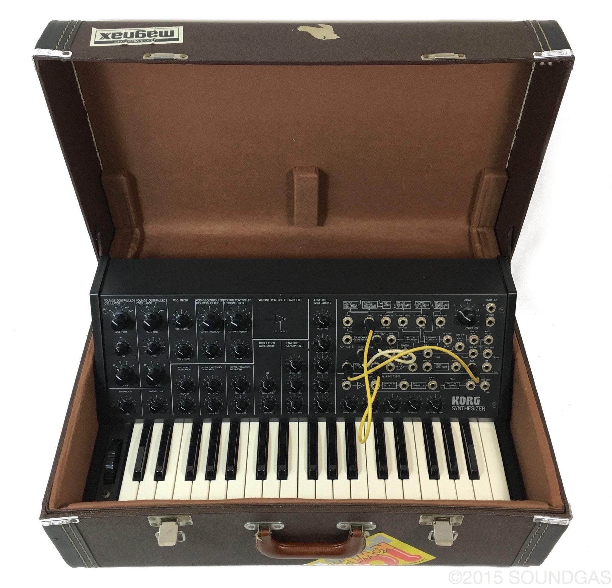 KORG MS-20 Mark 1 Analog Synthesizer with Original Hard Case - Perfect for Music Production, Live Performances & Studio Recording