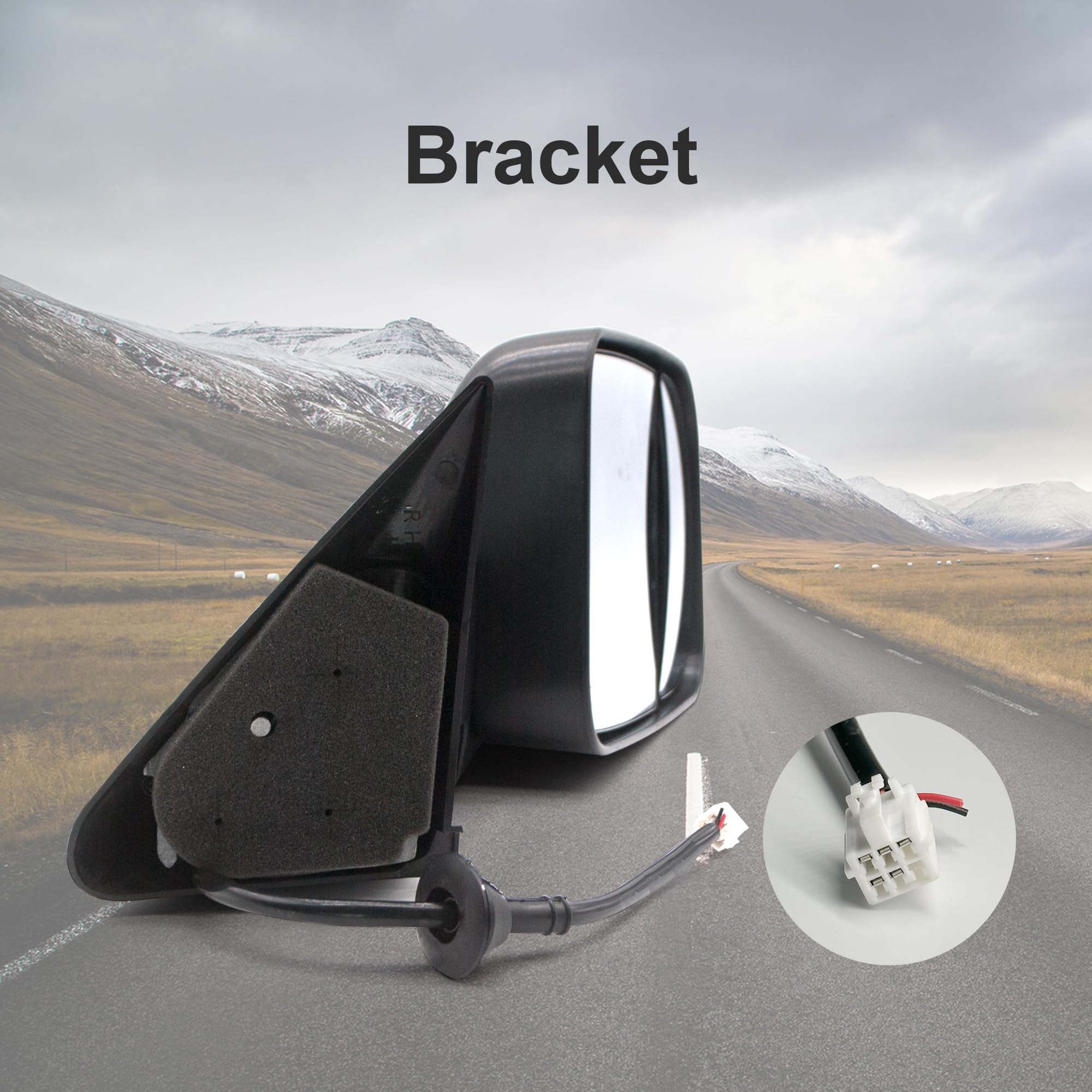 Dodge Ram 1500 2500 3500 Towing Mirrors - Power Heated Manual Flip Up Tow Mirrors LH RH Compatible with 1998-2002 Models | Perfect for Towing Trailers, Boats & RVs | Enhanced Visibility & Safety