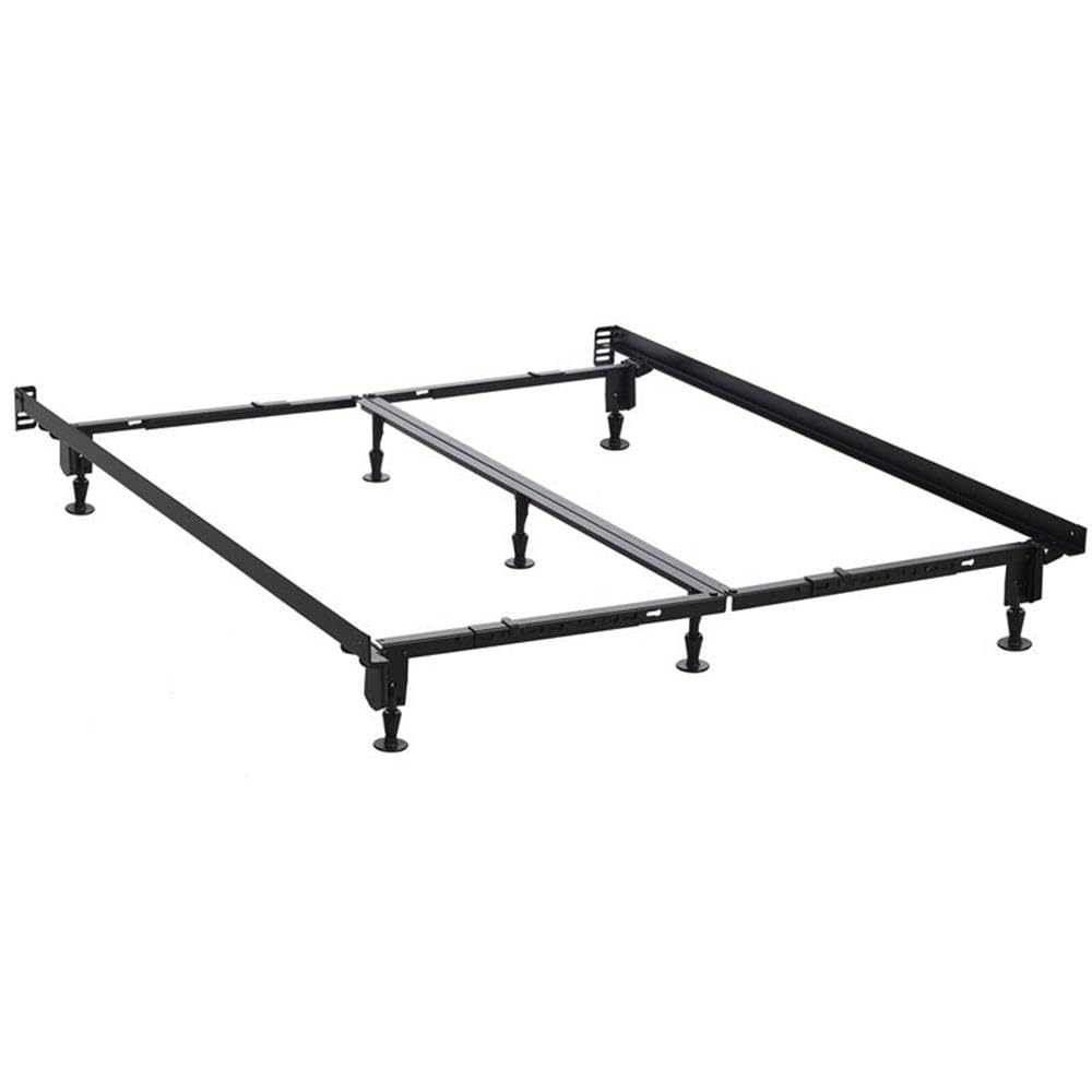 Heavy Duty Multi-Fit Bed Frame - Twin to Cal King for Home & Hotel Use