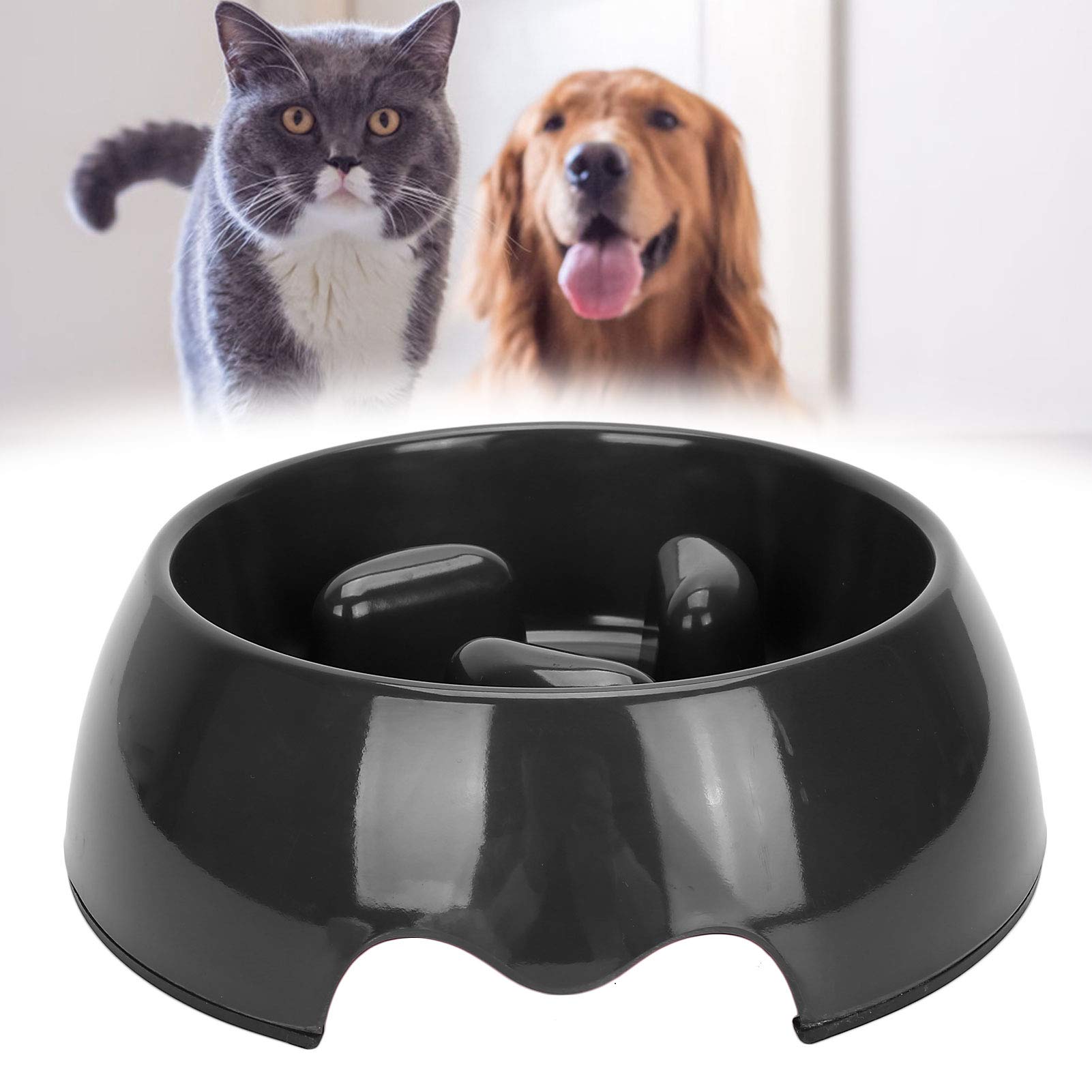 Non-Slip Slow Feeder Dog Bowl - Puzzle Bowl Feeder for Reducing Excessive Eating, Natural Material & Sturdy Design - Perfect for Fast Eaters, Digestion Aid, and Mealtime Enrichment