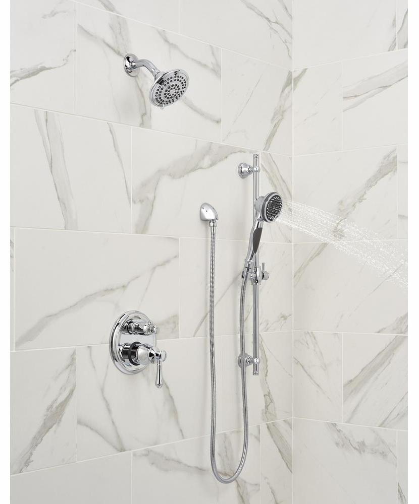 Delta RP78575 5-Setting Touch-Clean Shower Head with Chrome Finish - Perfect for Bathroom Renovation & Spa-Like Shower Experience