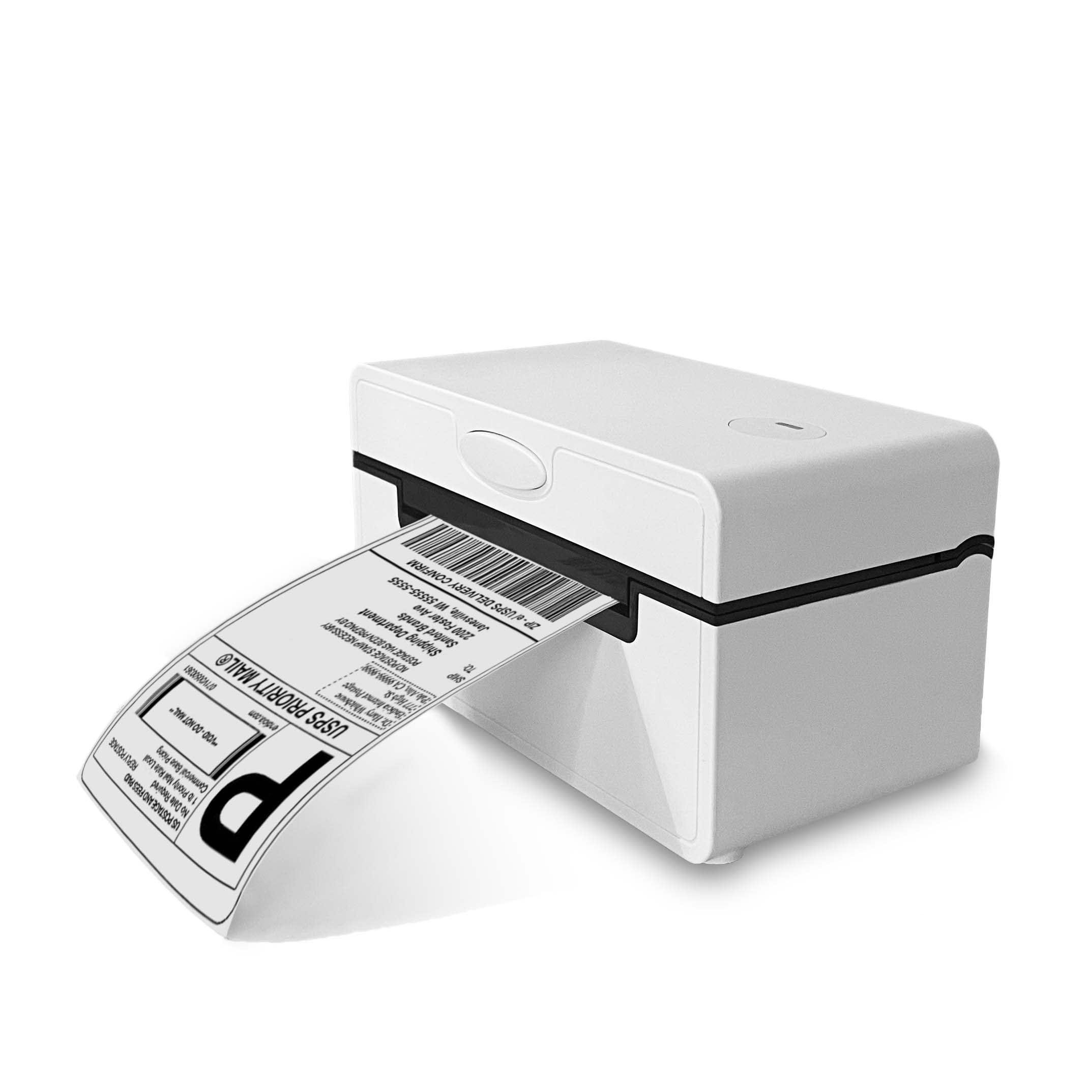 Bluetooth/USB 4x6 Shipping Label Printer - 7 Inch/Sec High-Speed Printing for Etsy, Shopify, eBay, Amazon & FedEx - White TB41 Label Maker for Small Business & Home Shipping Packages