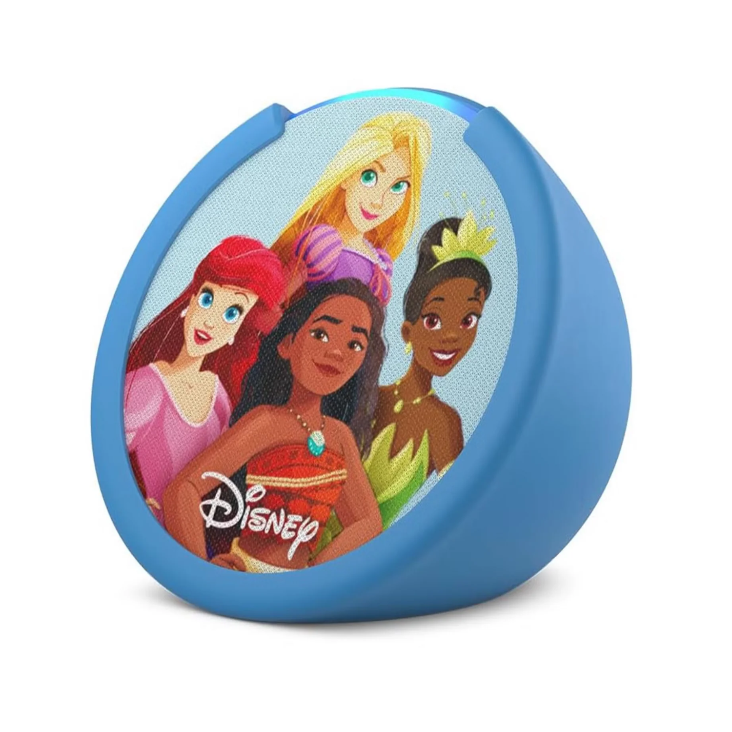 Disney Princess Kids Smart Speaker with Alexa - Compact & Colorful Bluetooth Speaker for Children's Room, Bedtime Stories & Music Playback