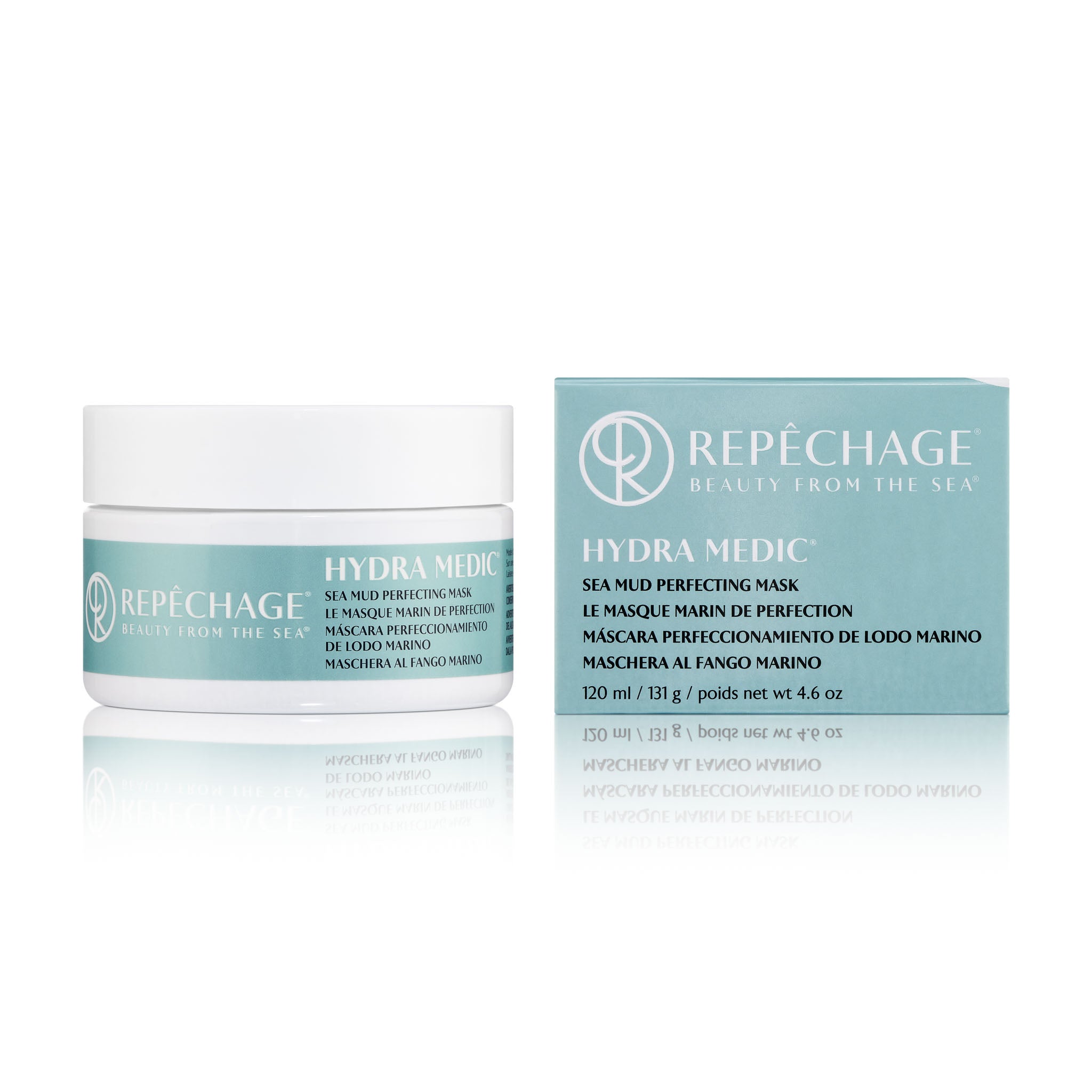 Hydra Medic® Sea Mud Perfecting Mask - Deep Cleansing & Detoxifying Facial Mask for Acne, Blackheads & Oily Skin - Spa Quality Skincare for Glowing Complexion at Home
