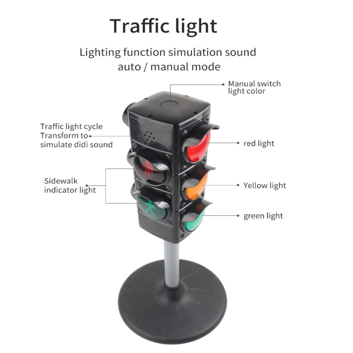 ARTFILIF Simulation Traffic Light Toys - Educational Traffic Signal Model for Kids, Learning Toys for Children (A) | Perfect for Classroom, Playroom & Traffic Safety Education