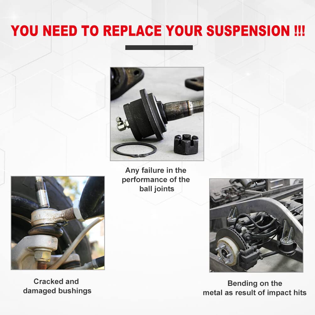 CCiyu Front Sway Bar End Link & Strut Spring Assembly - 171111 F Shock Absorber & 2.5