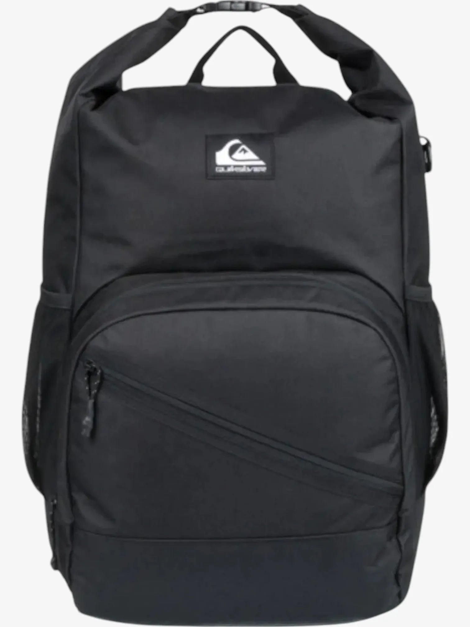 Quiksilver Sea Stash Voyager Backpack - Lightweight Water-Resistant Daypack for Travel, Hiking & School (Black) | Perfect for Outdoor Adventures & Daily Commute