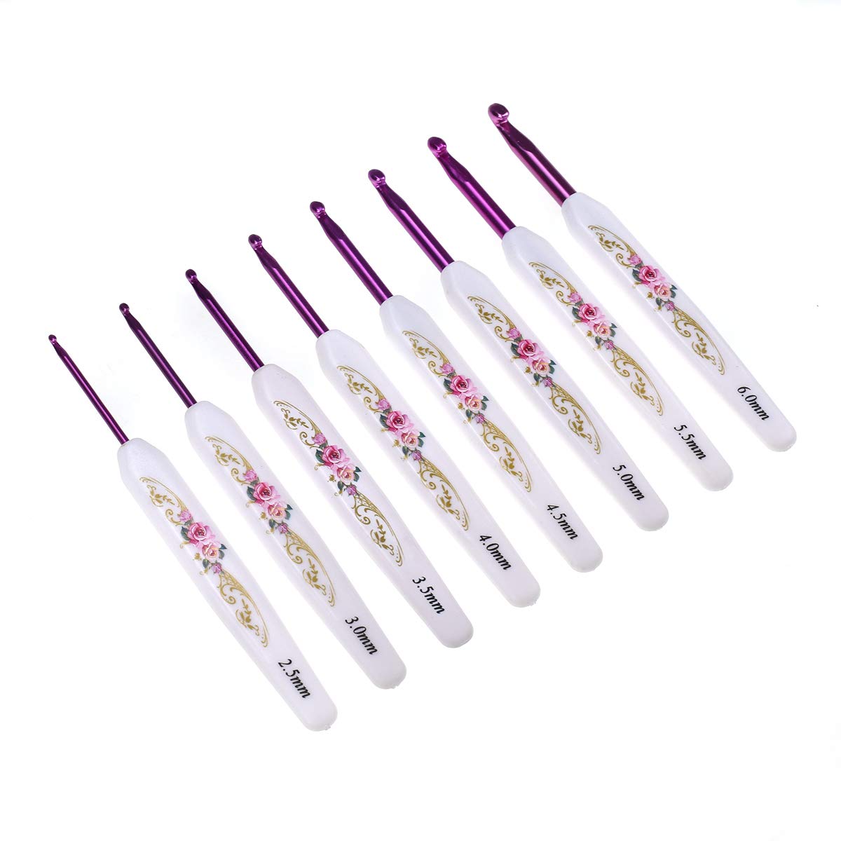 Coopay Ultra Comfortable Crochet Hook Set with Ergonomic Handle - 12-Piece Pink Crochet Kit for Beginners & Experts - Perfect Knitting & Crochet Supplies for Hats, Scarves, Blankets & DIY Crafts
