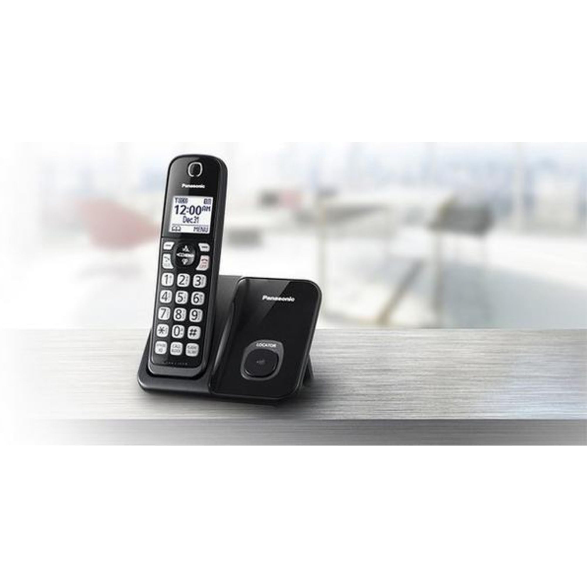 Panasonic KX-TGD513B Expandable Cordless Phone System with Call Blocking - 3 Handsets for Home & Office Use | Reliable Wireless Communication with Caller ID & Answering Machine