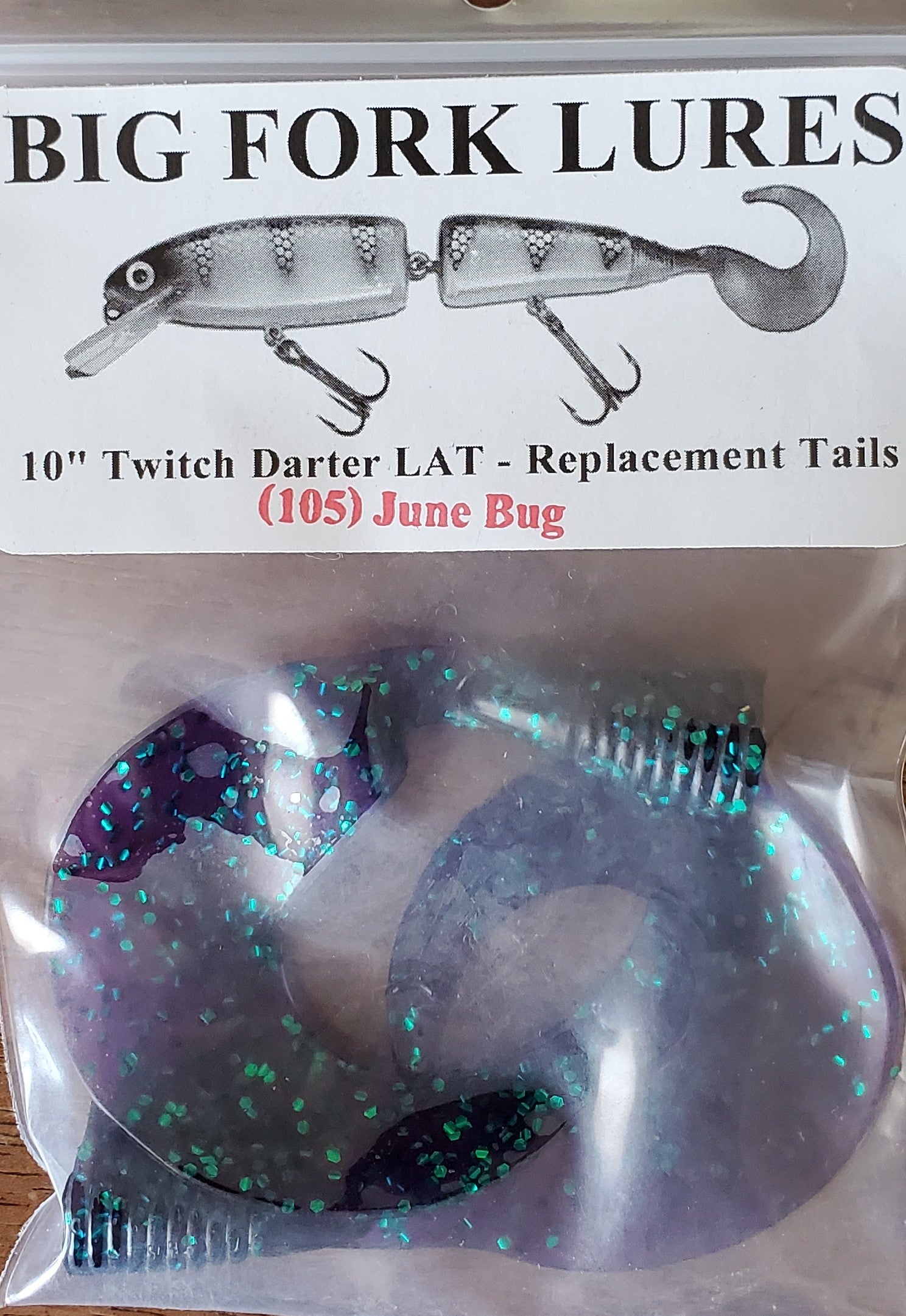 Big Fork Twitch Darter LAT Replacement Tails - Premium Fishing Lure Accessories for Bass, Walleye & Pike - Perfect for Freshwater & Saltwater Angling