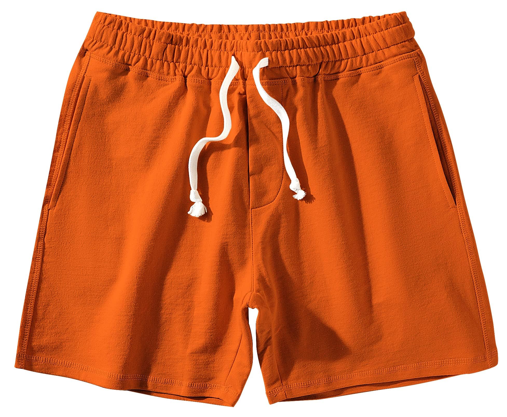 Men's 5.5 Inch Cotton Athletic Workout Shorts with Pockets - Gym, Running, Basketball & Casual Wear