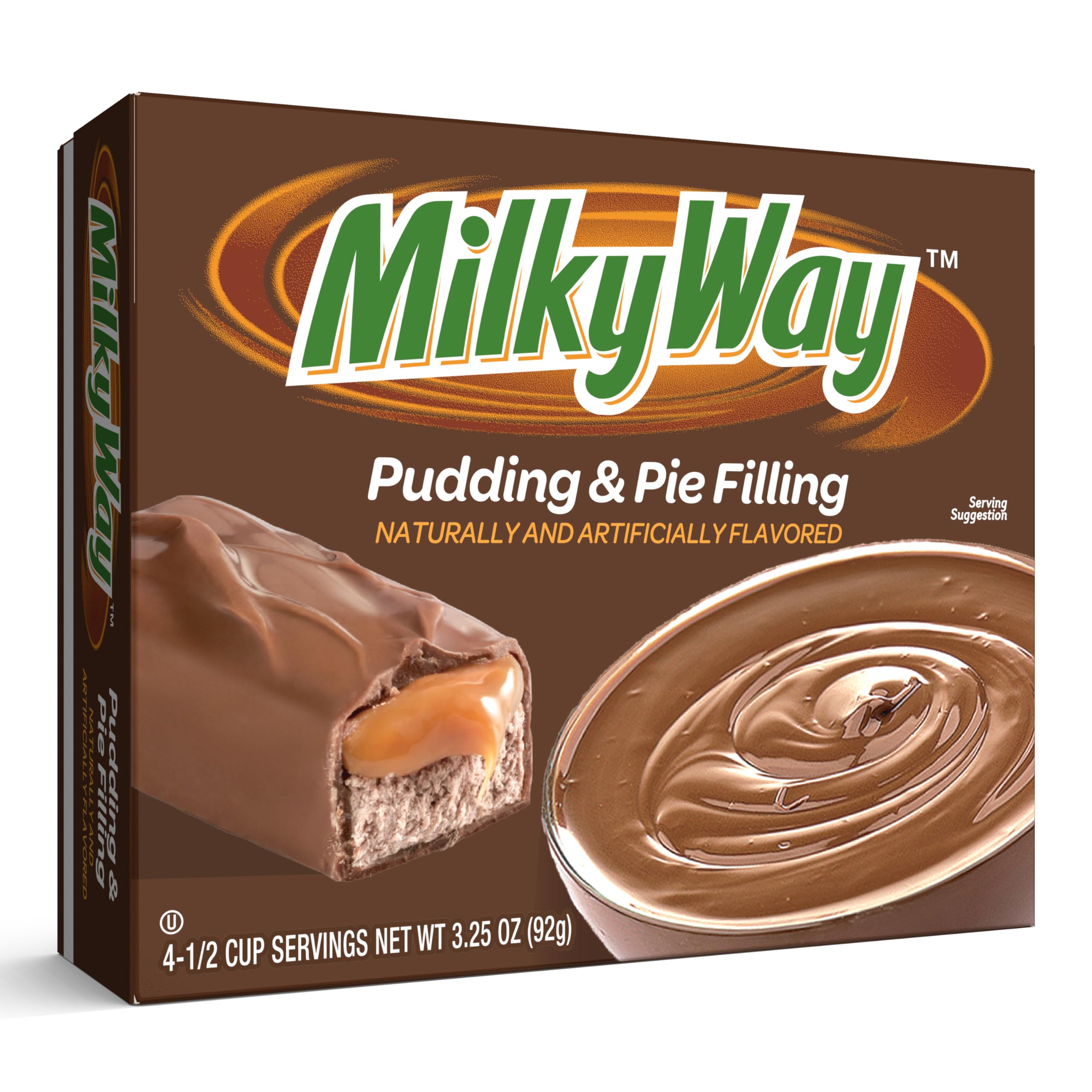 Milky Way Milk Chocolate Pudding & Pie Filling - 3.25 oz (Pack of 12) | Delicious Dessert Topping for Cakes, Pies & Ice Cream | Perfect for Parties & Family Gatherings