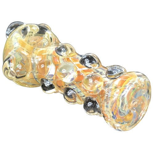 Premium Marble Covered Glass Hand Pipe - Elegant & Durable Smoking Accessory for Herbal Use, Perfect for Home Relaxation or Outdoor Adventures