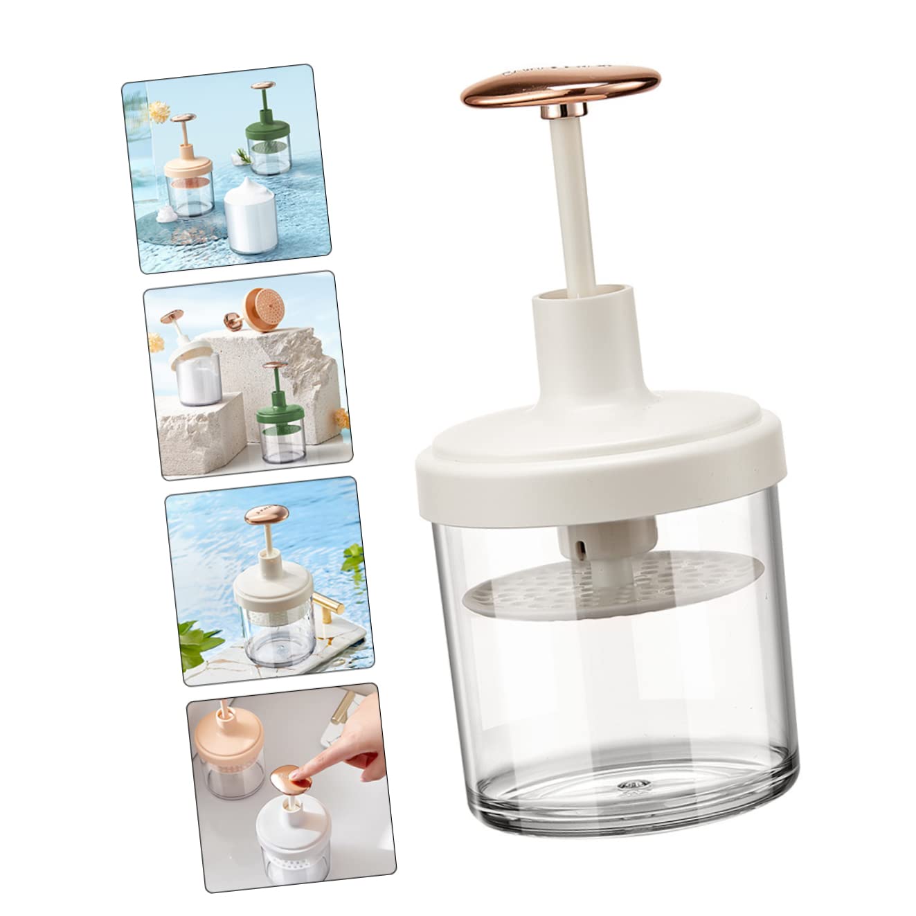 2pcs Plastic Foaming Cup - Facial Cleansing Bubble Maker for Deep Cleaning | Bubbler Trip Foam Maker Bottle for Face Wash & Skincare | Perfect for Spa, Salon, and Home Beauty Routine